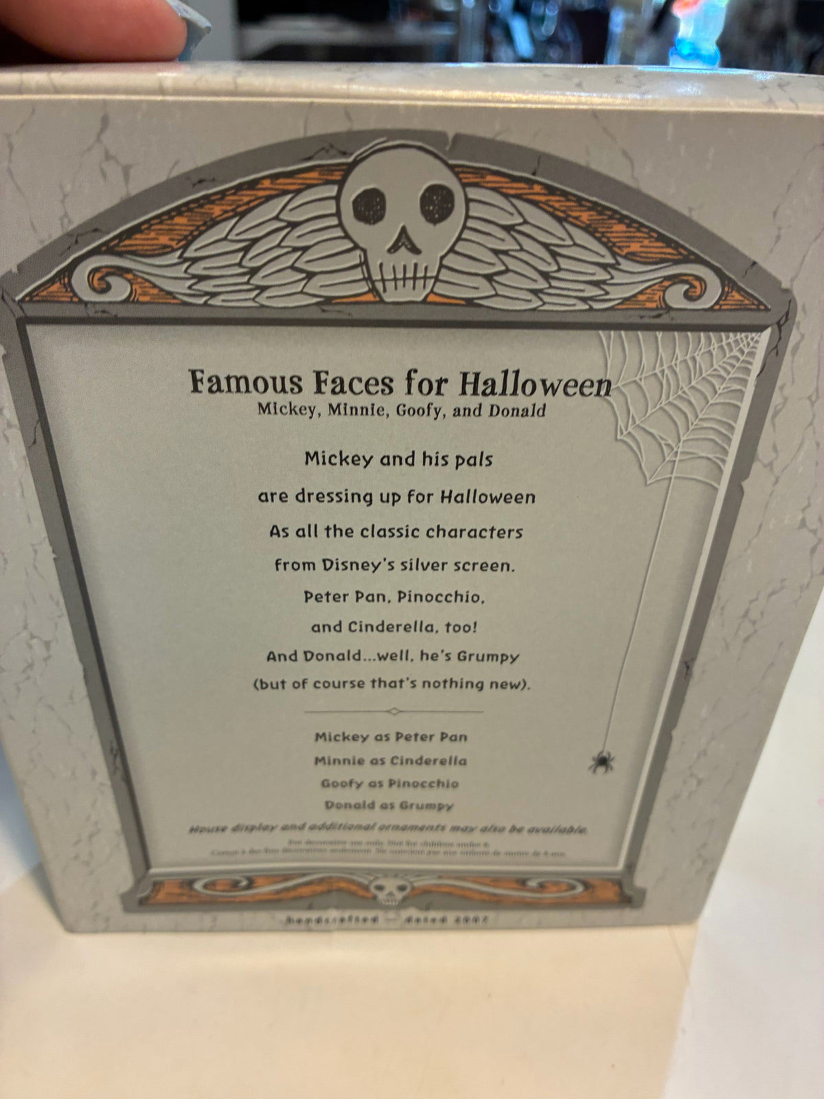 NIB Hallmark Famous Faces for Halloween Mickey, Minnie, Goofy, and Donald Ornaments