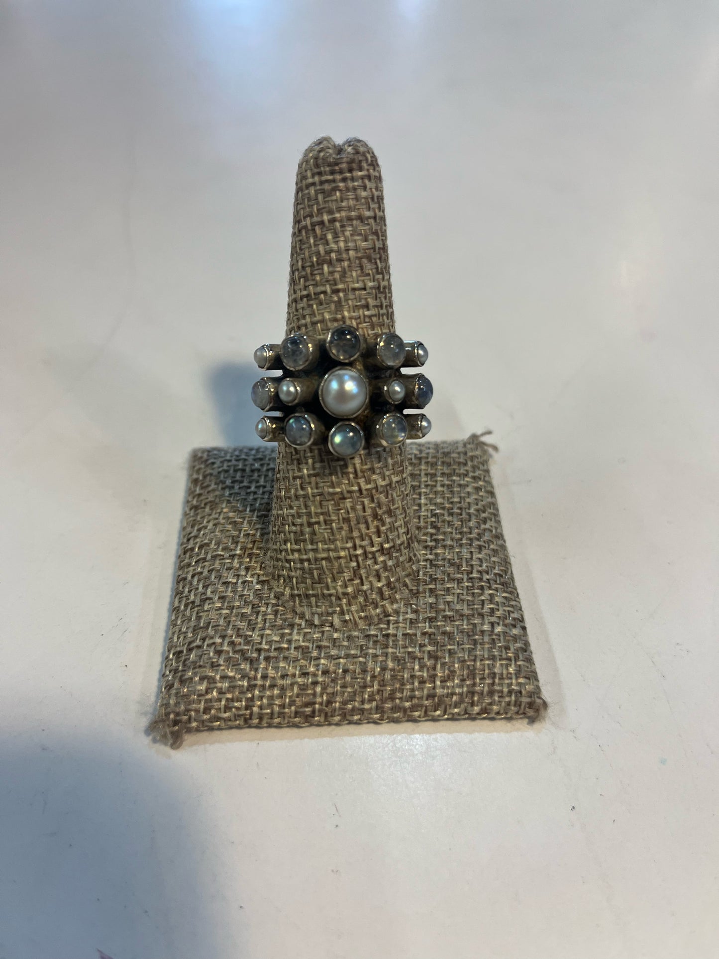 Nicky Butler Gray & Pearl Stone Cluster Ring