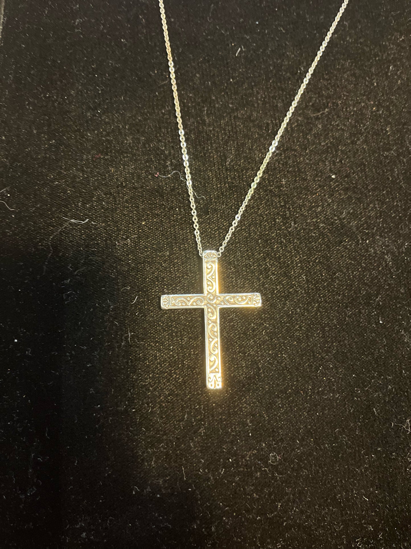 Brighton Spectrum Rhinestone Cross Reversible Necklace