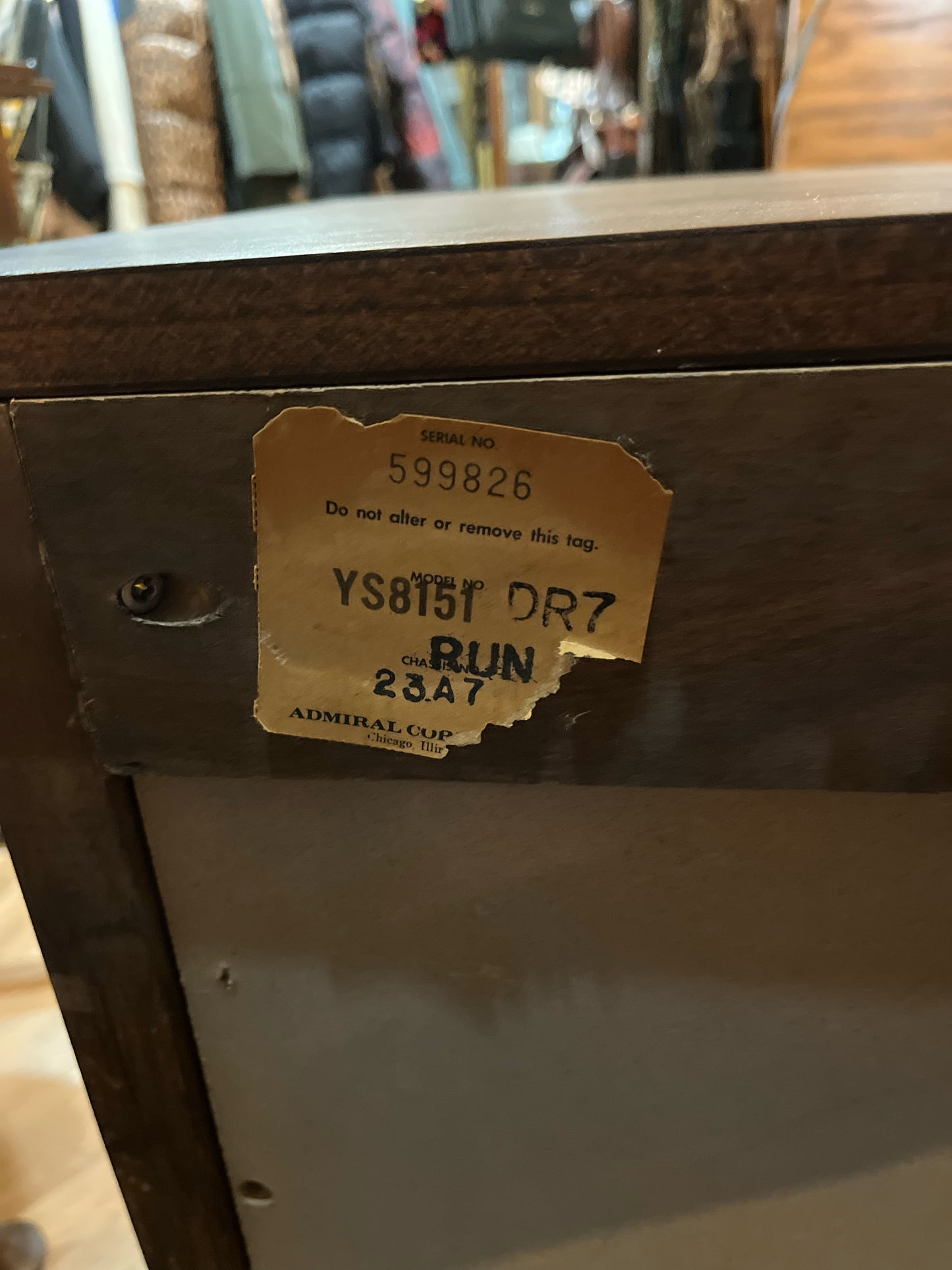 Vintage Admiral MCM Refurbished Console Table