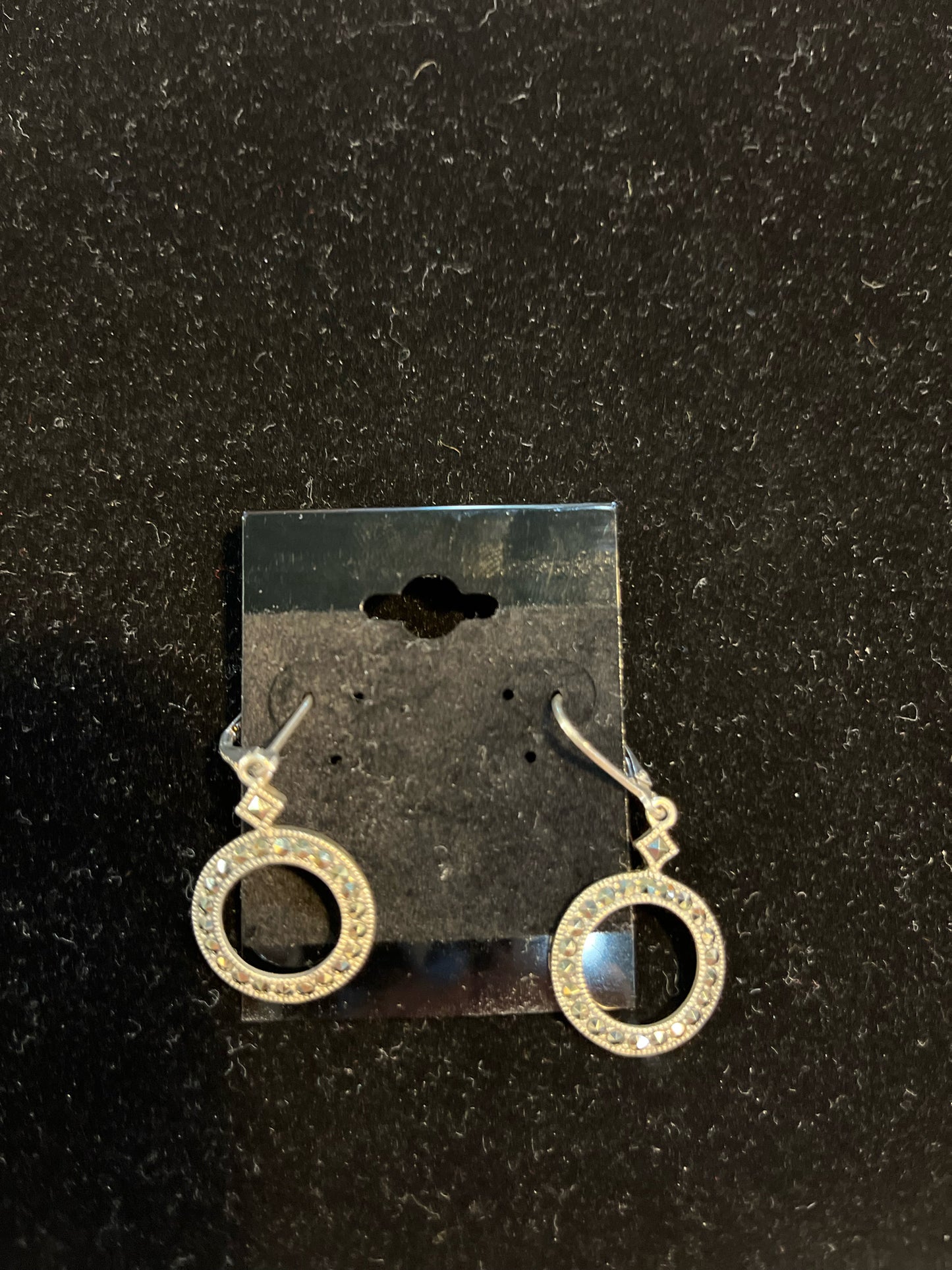 Judith Jack Marcasite Round Earrings