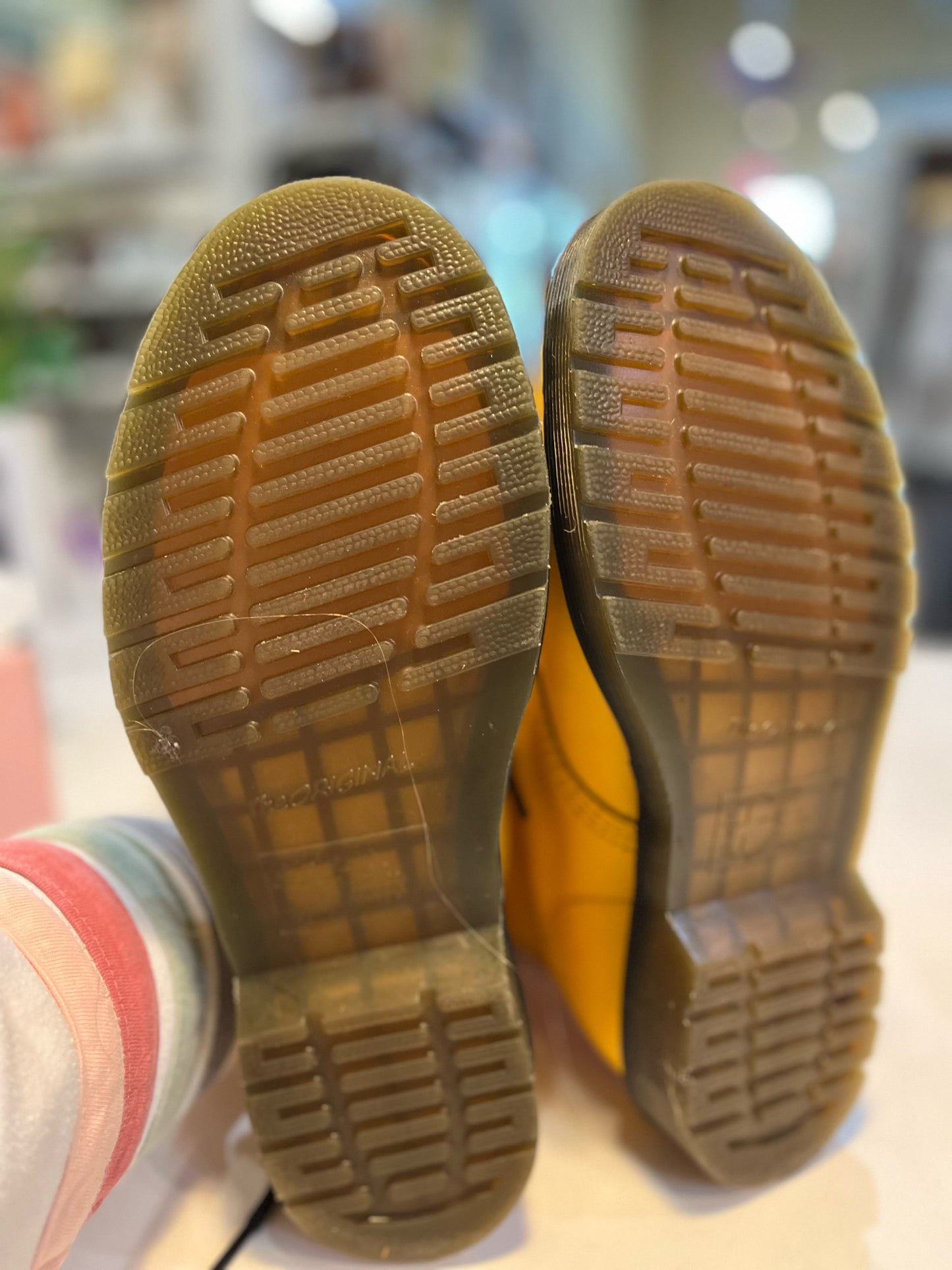 Dr. Martins Yellow 1460 Smooth Leather Boots