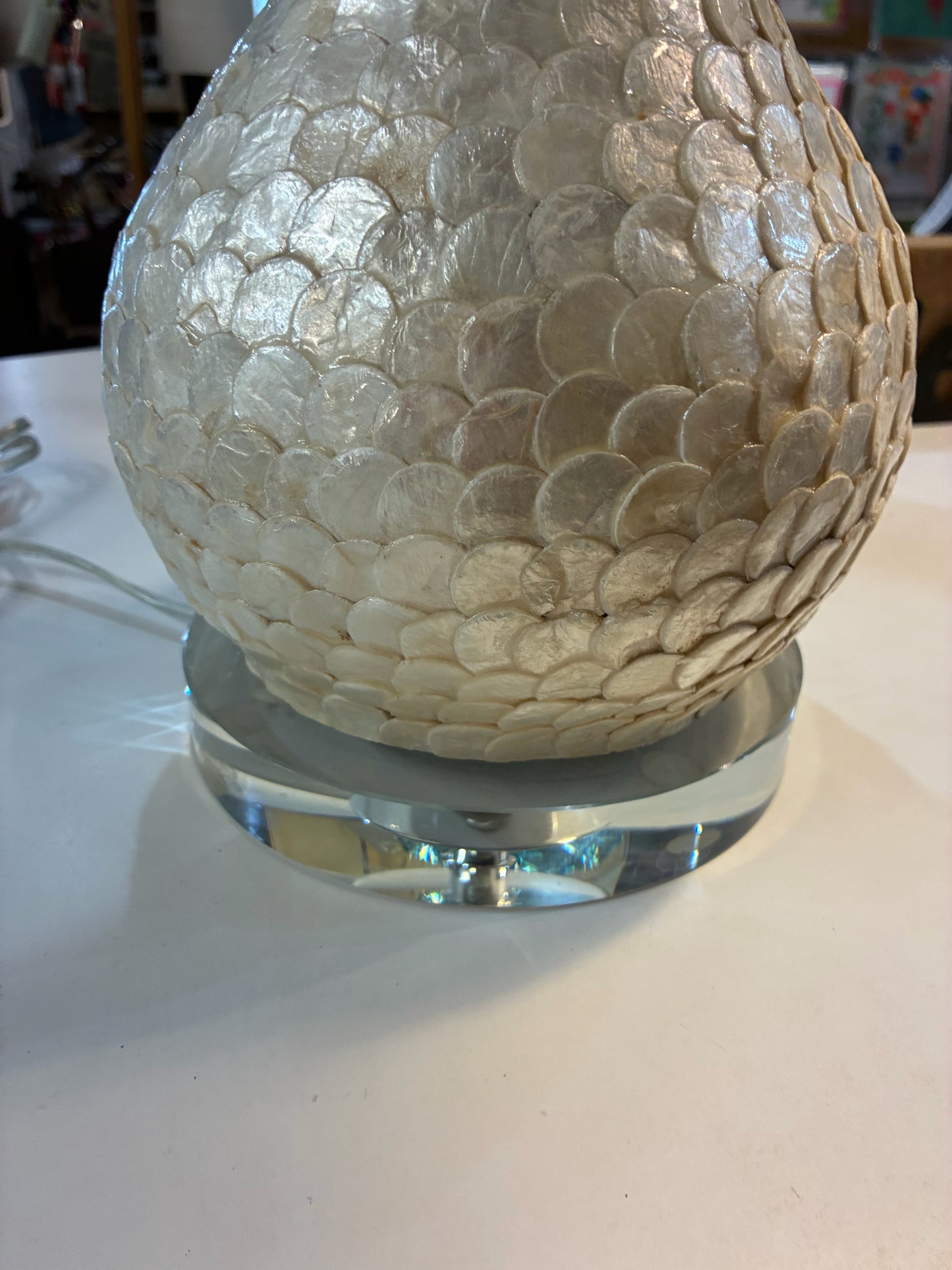 Mother of Pearl Lamp