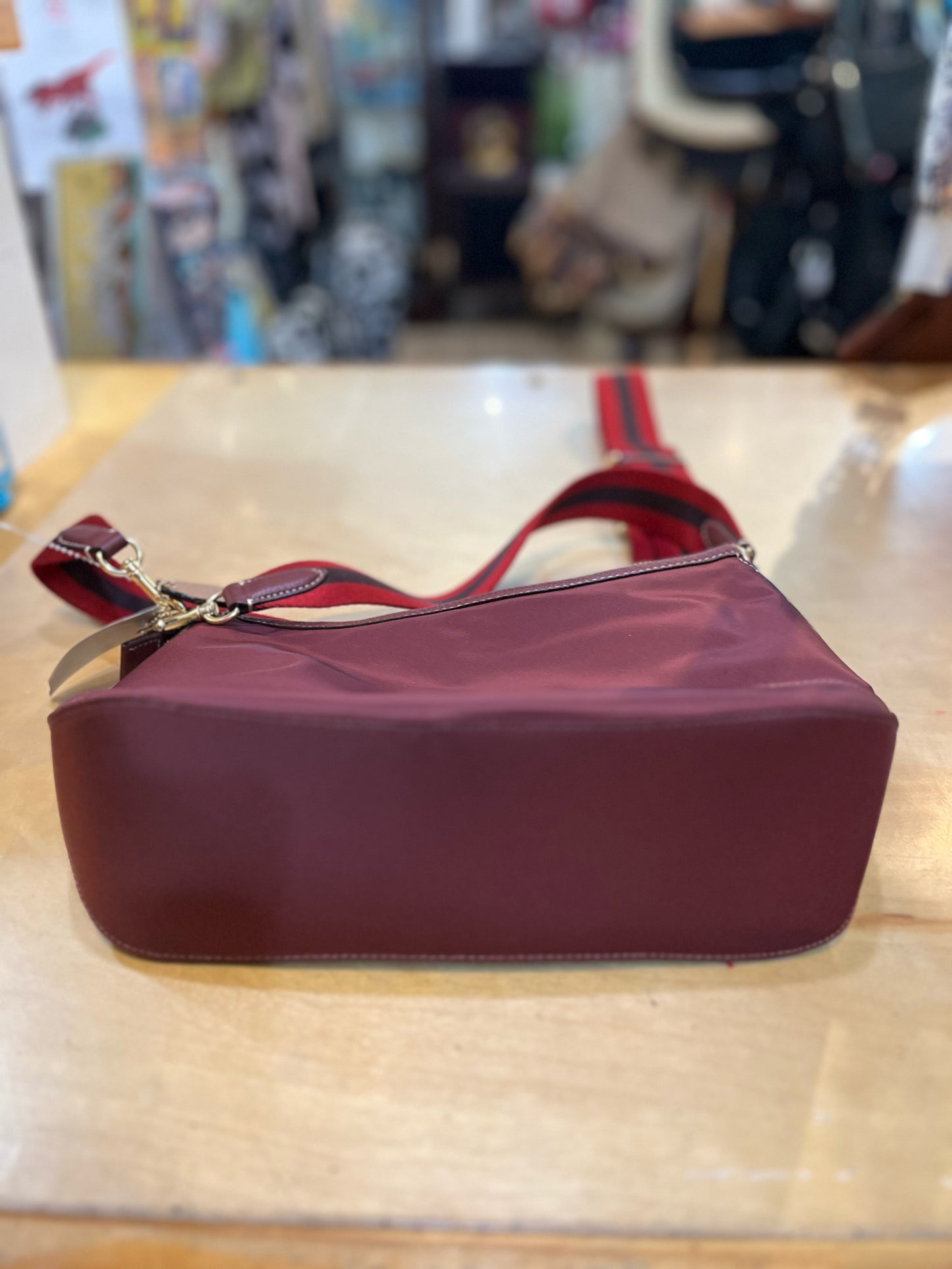 Coach Maroon "Ellis" Handbag