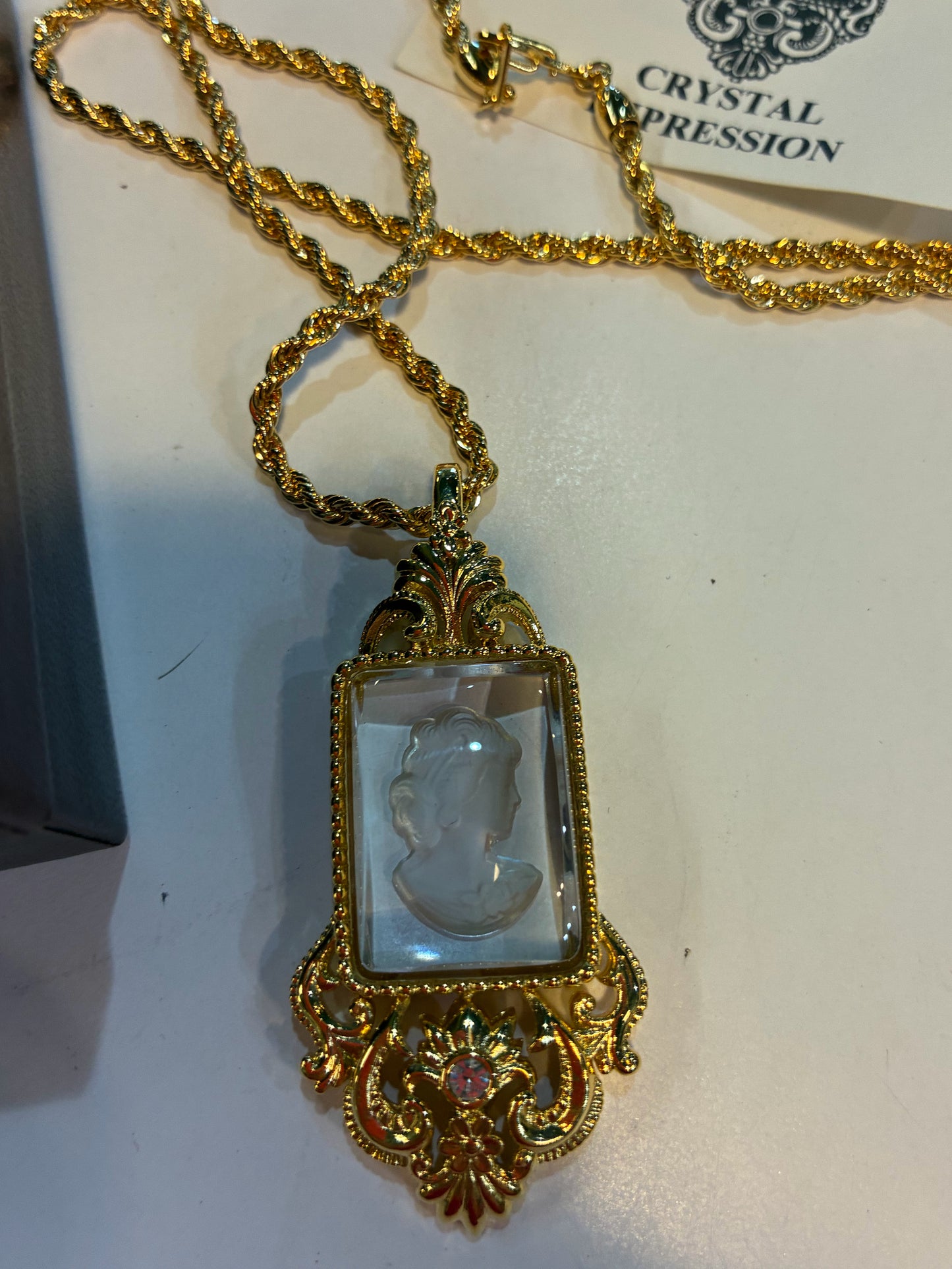 Vintage Edgar Berebi Limited Edition Crystal Impression Necklace