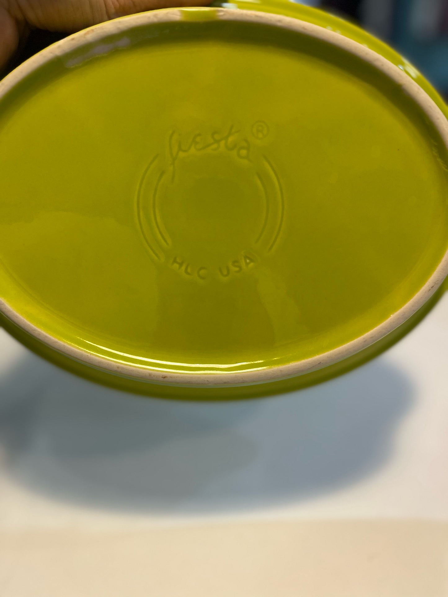 Fiesta ware Lime Green Oval Casserole Baker Bowl