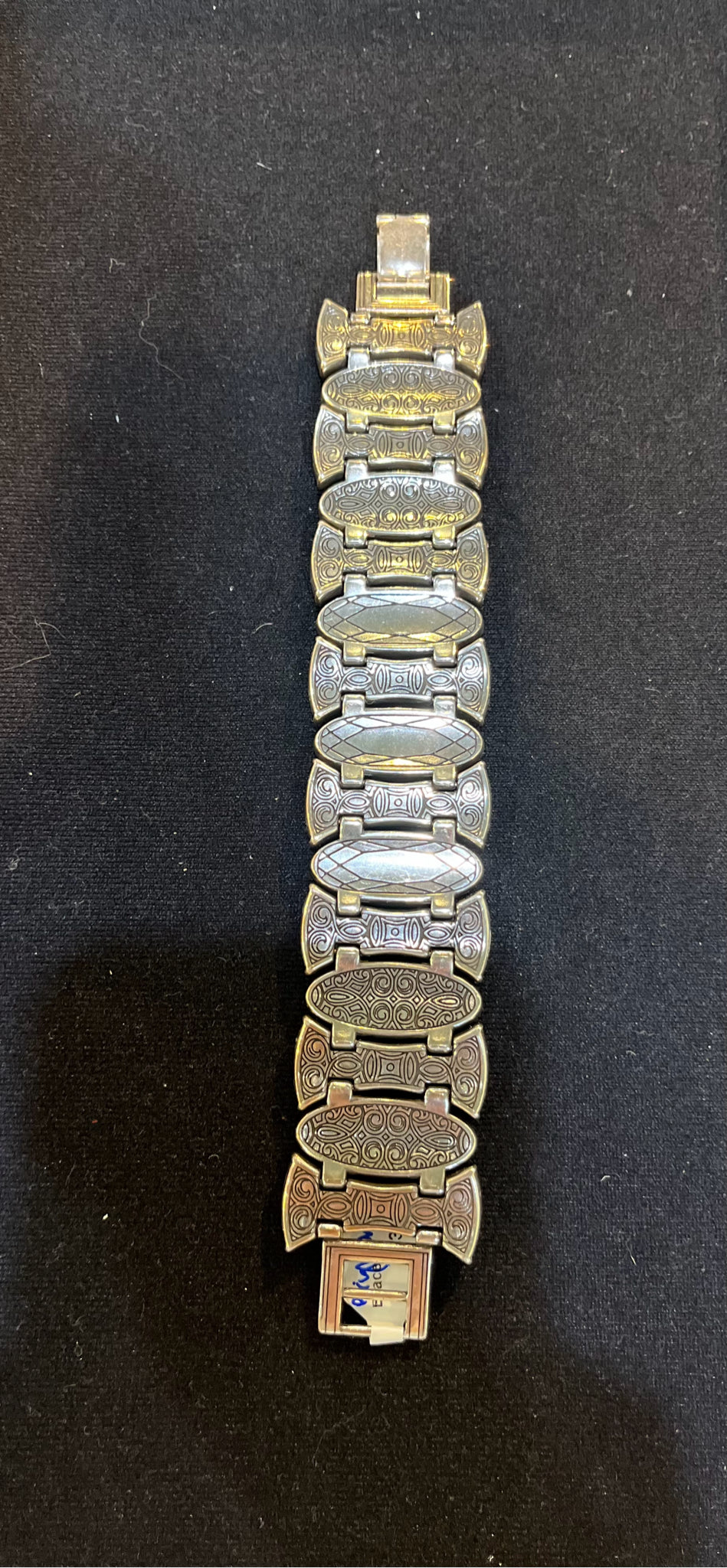 Retired Brighton Silver & Black Crystal Bracelet