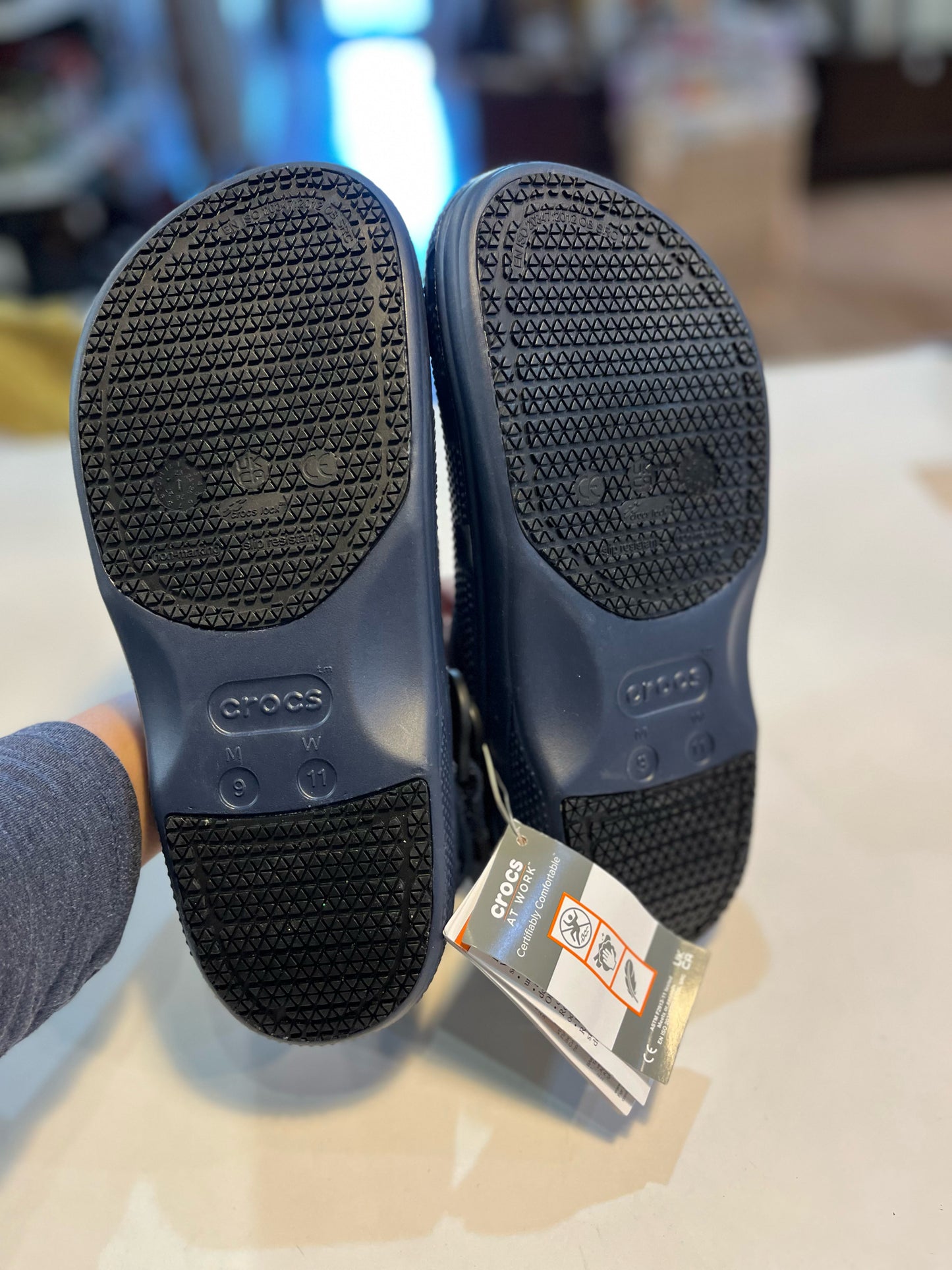 NWT Crocs Navy "Classic Work Clog" Shoes