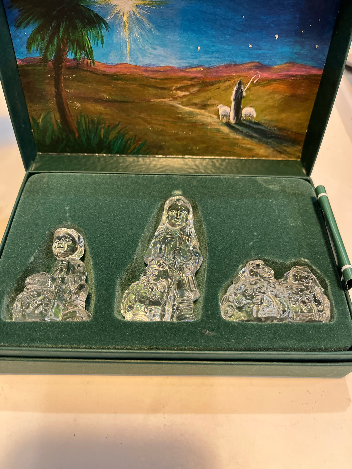 Waterford Marquis "The Shepherds & Their Flock" Figurines w/ box 