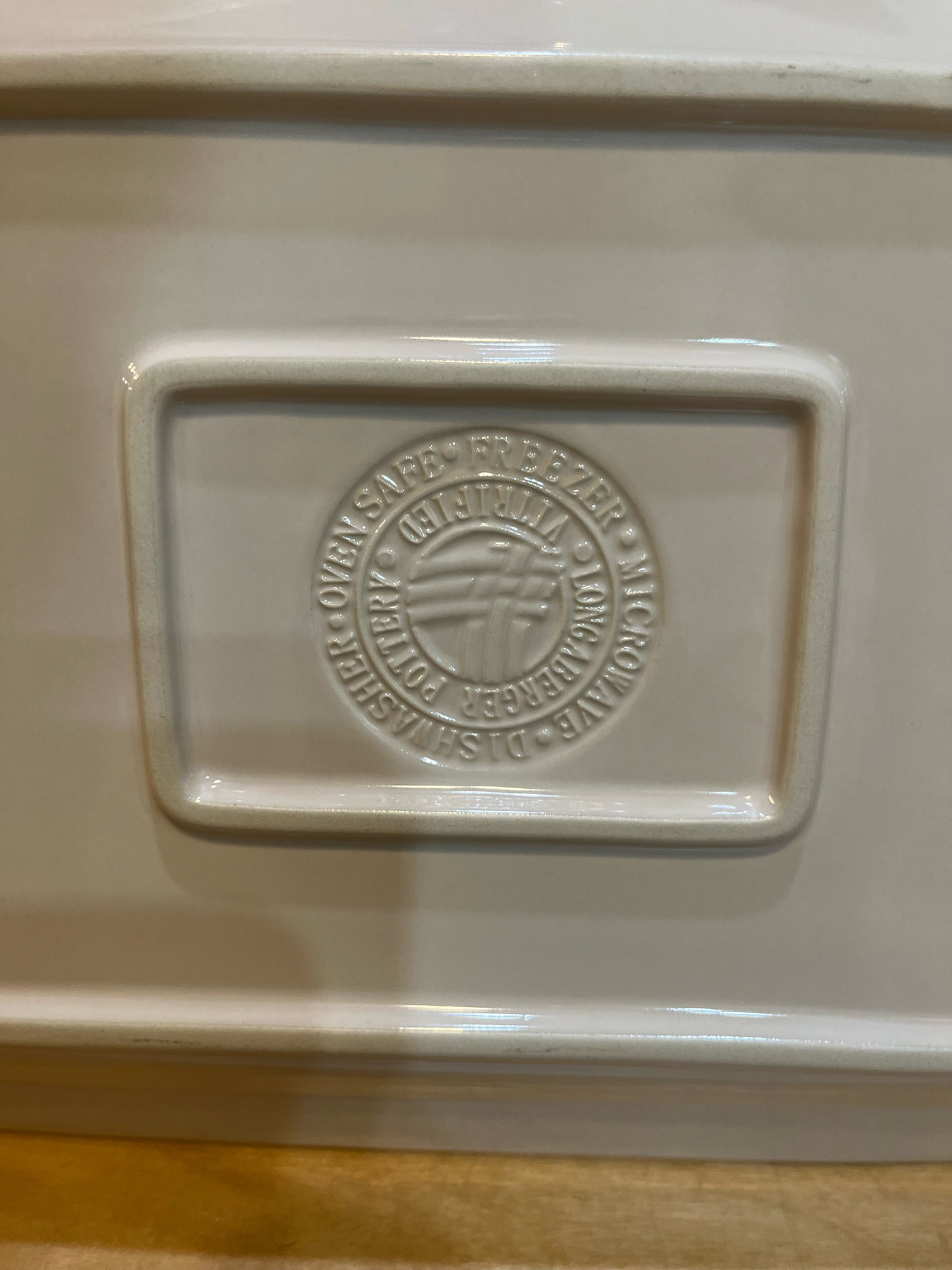 Longaberger Pottery Woven Traditions Heritage Tray
