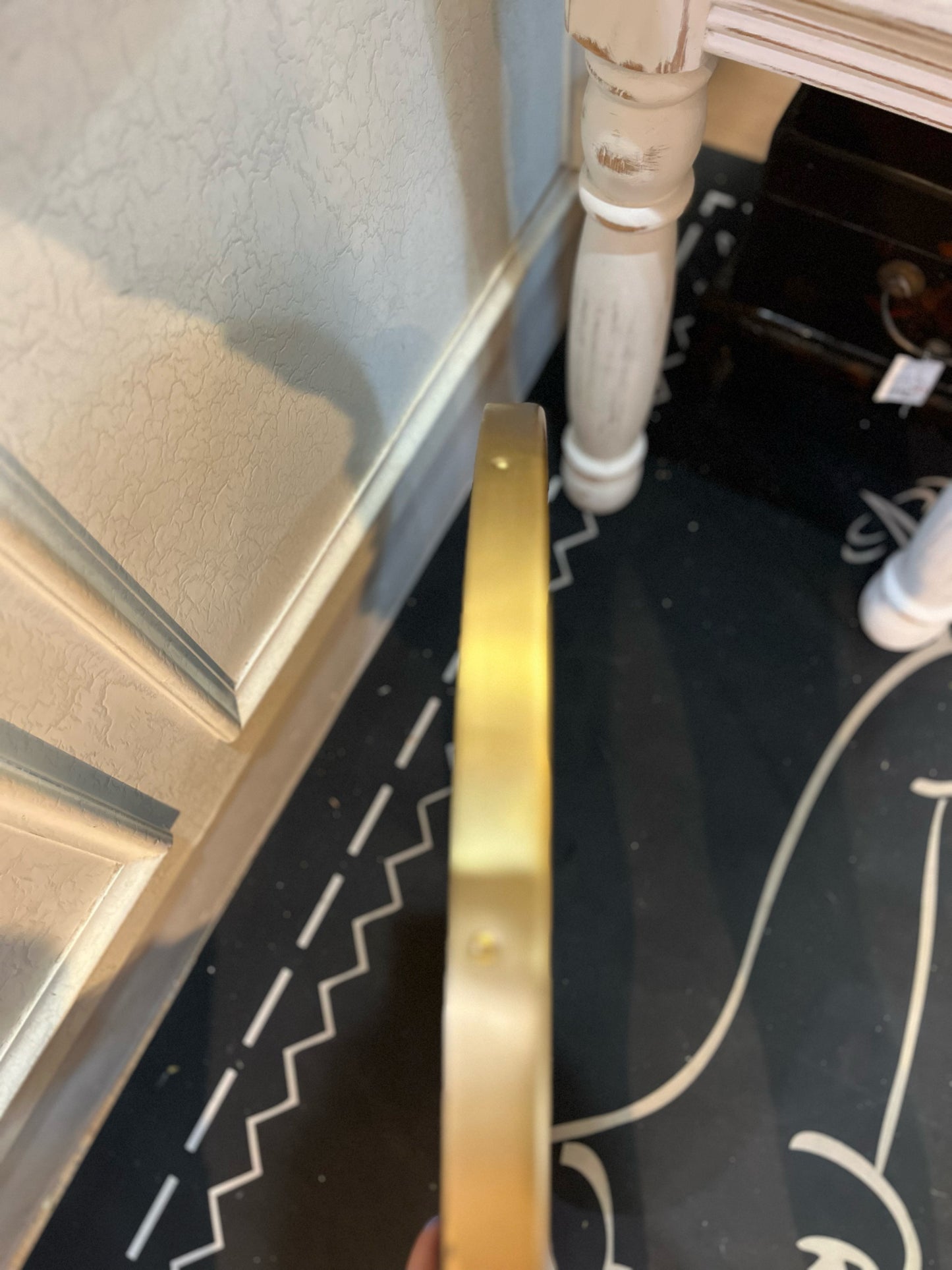 Rejuventaion Gold Round Mirror