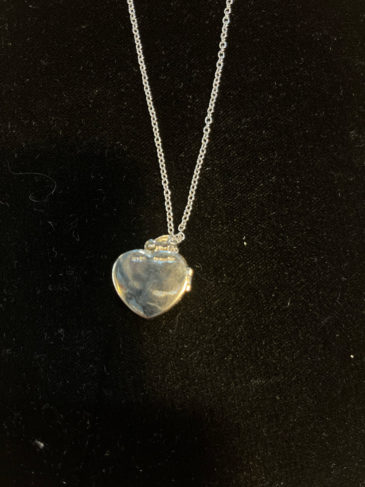 Pave Heart Locket Necklace