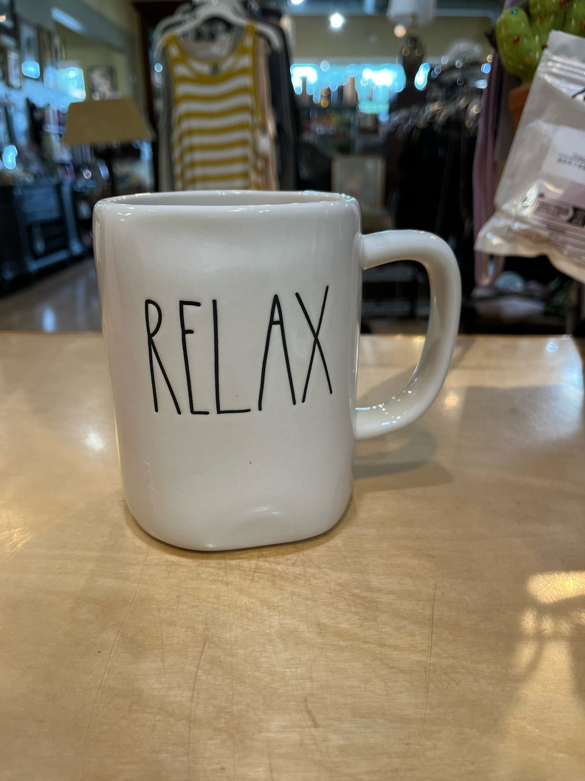 Rae Dunn "Relax" Mug