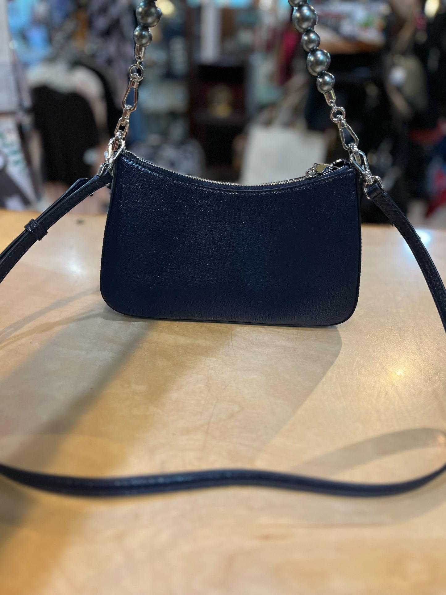 Kate Spade Navy “Madison Pearl Handle” Handbag