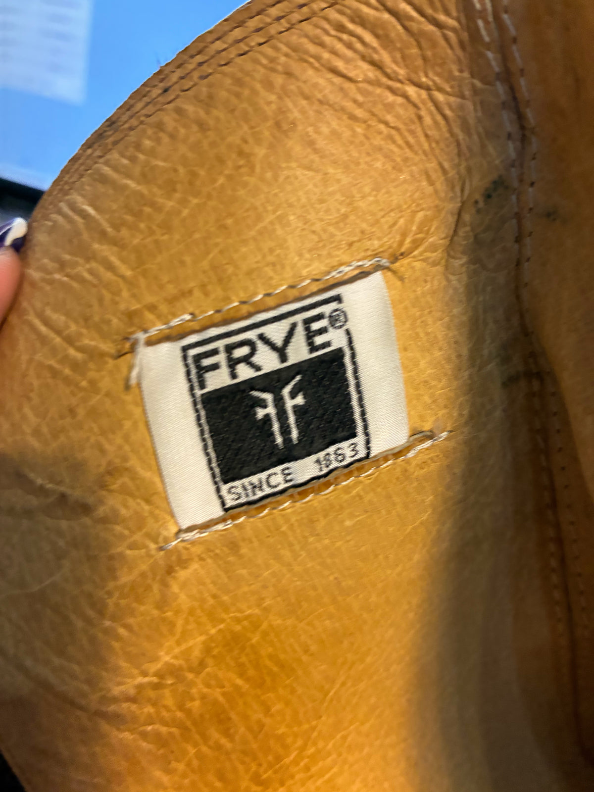 Frye Melissa Harness Boots Cognac