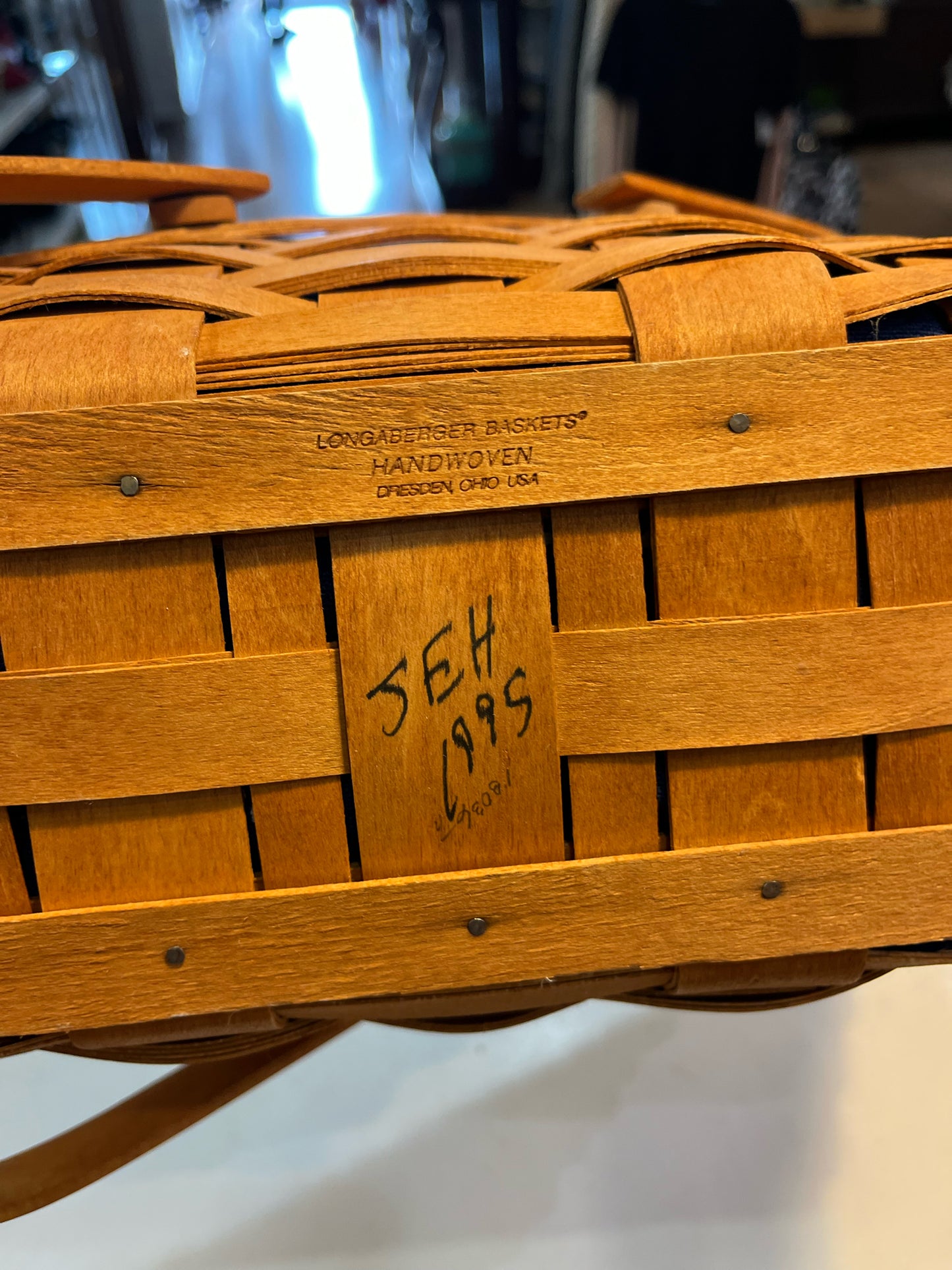 Longaberger Double Handle Sleigh Basket