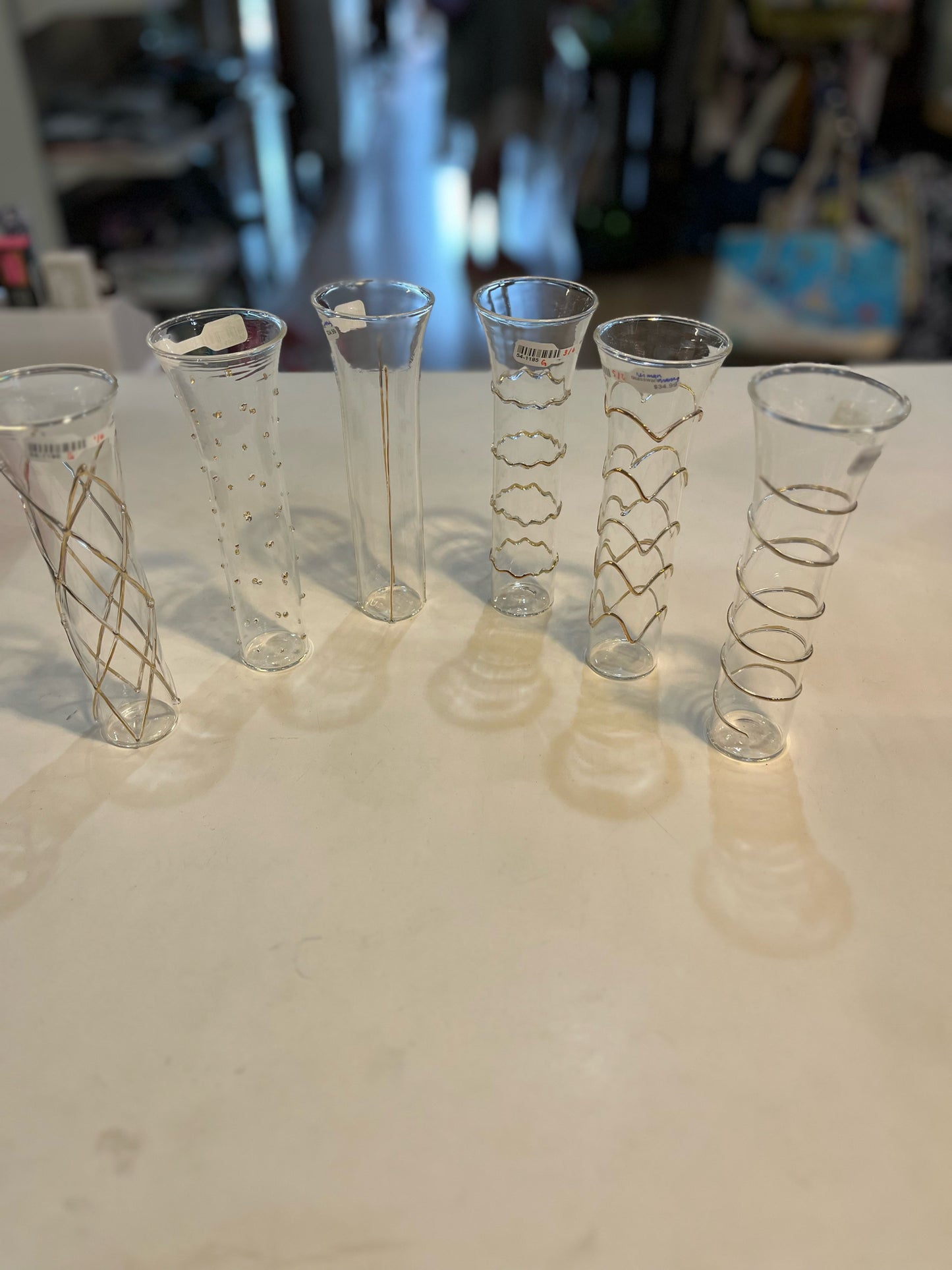 Neiman Marcus Set of 6 "Abigail Razzle Dazzle" Glassware