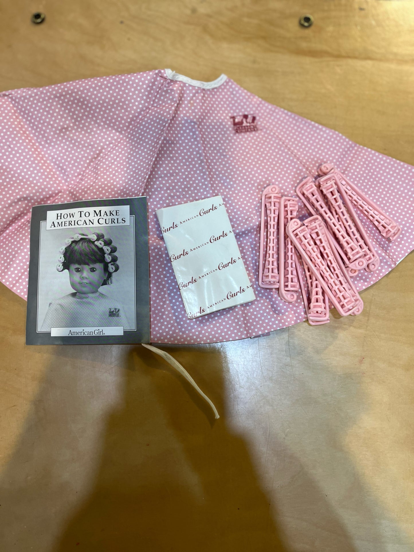 American Girl Pleasant Company Pink Hair Perm Set