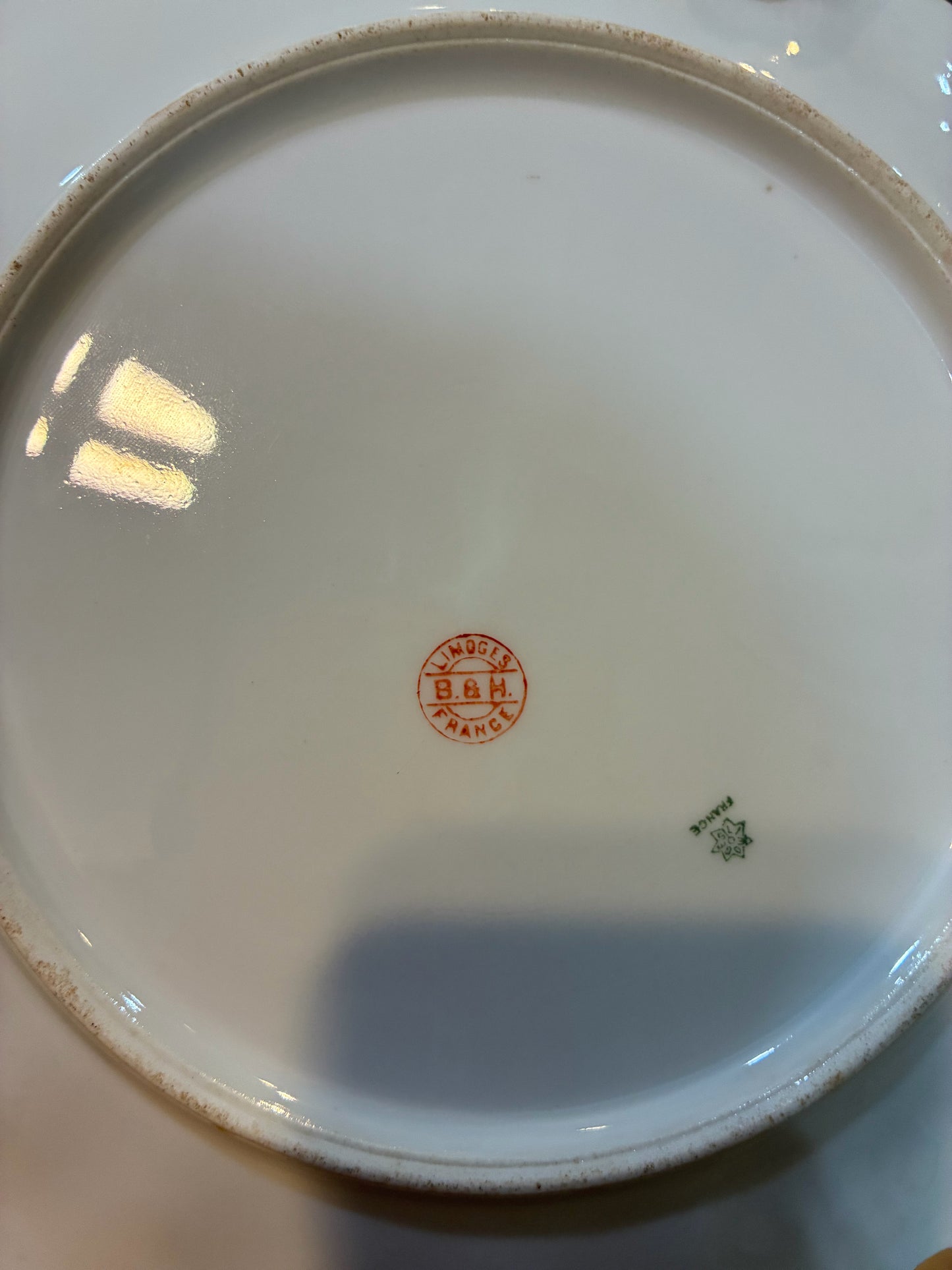 Blakeman & Henderson Limoges Pink & Gold Plate