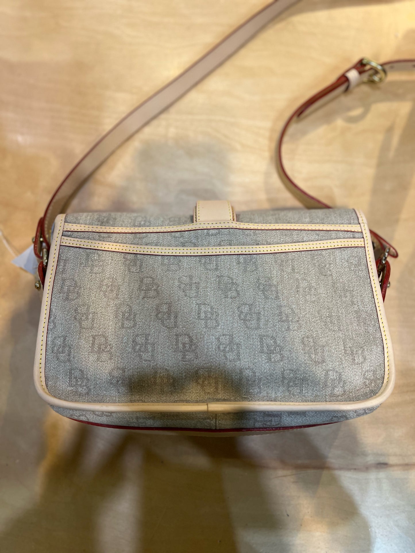 Dooney & Bourke Gray Fabric Crossbody Handbag