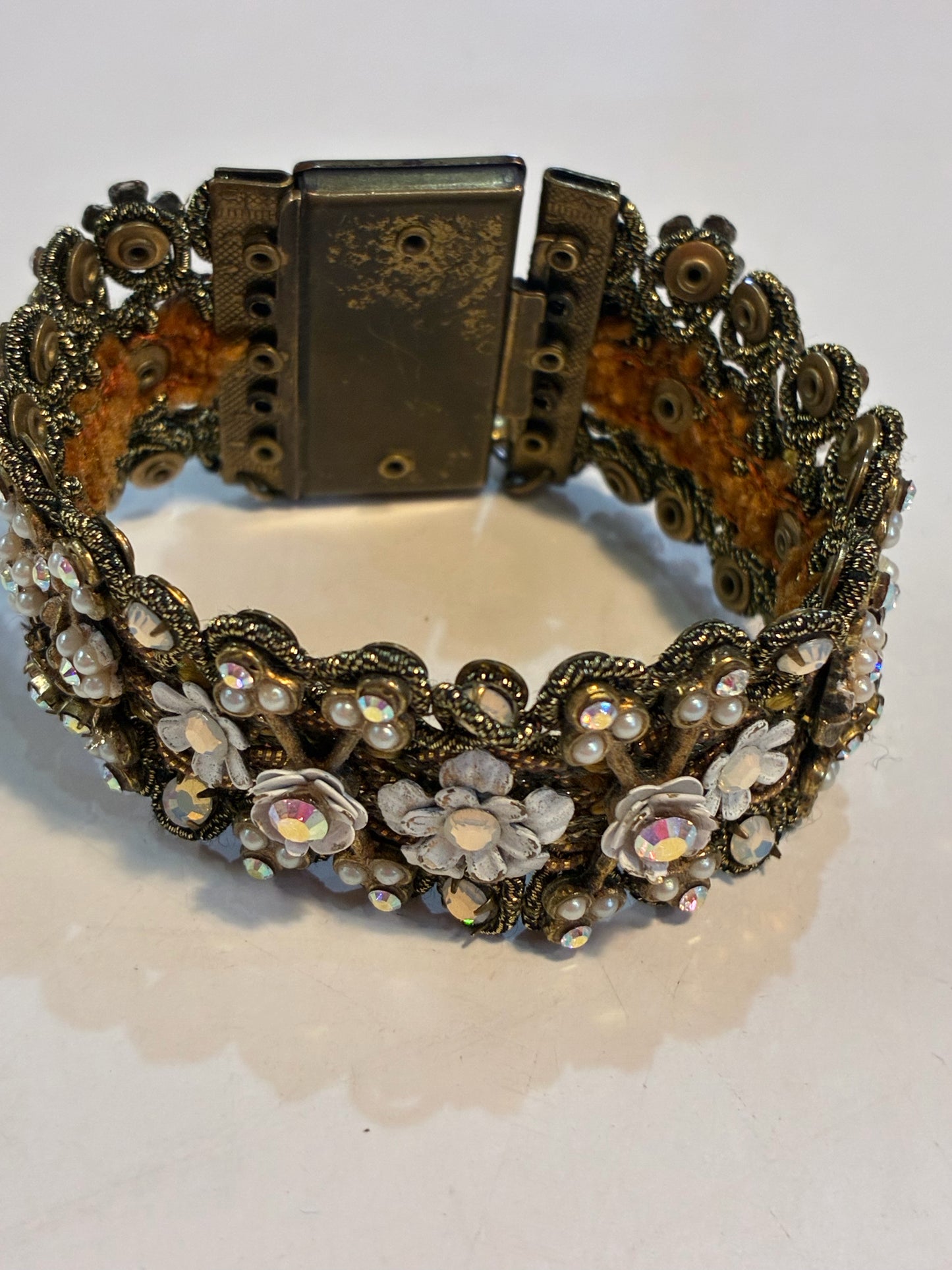 Michal Negrin Vintage Floral Cuff Bracelet