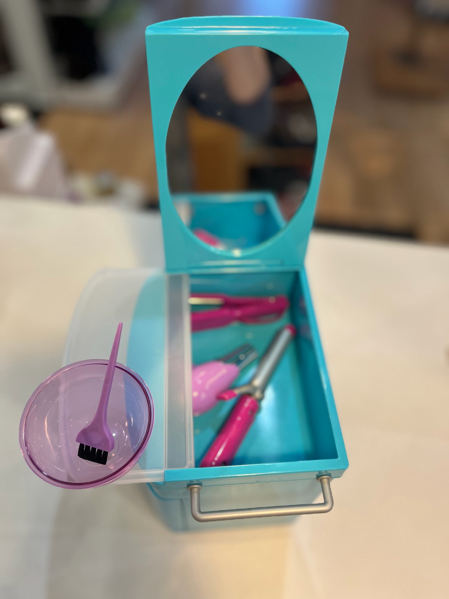American Girl Truly Blue Hair Caddy