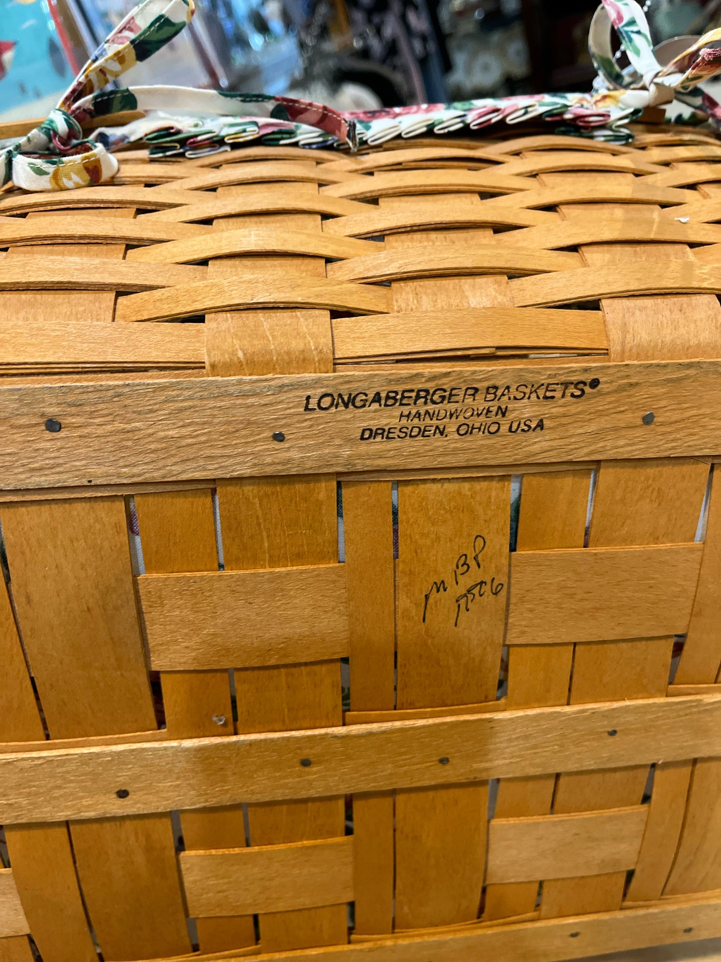 Longaberger Rectangle Floral Basket