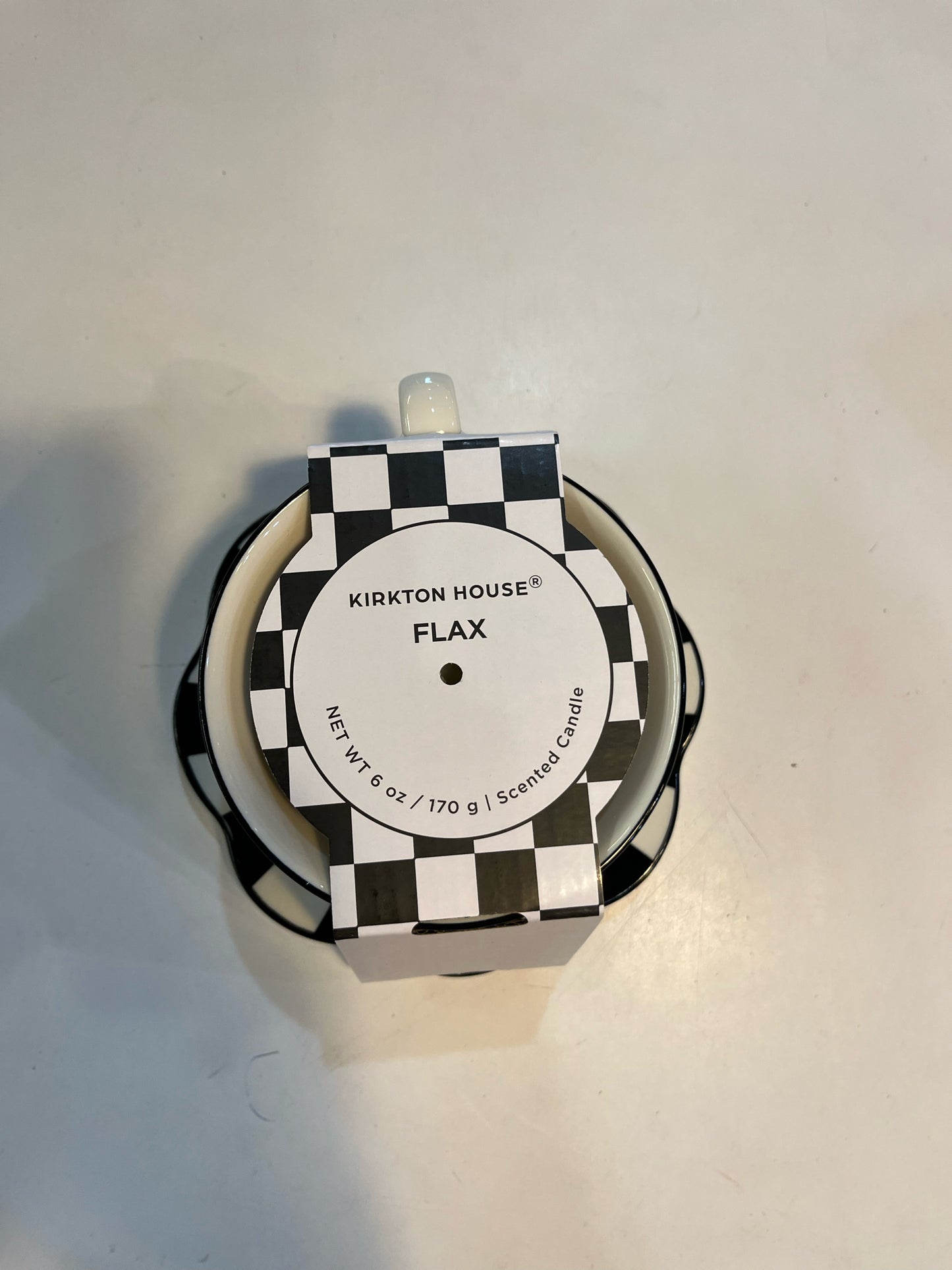 New Kirkton Black & White Tea Cup & Saucer Set