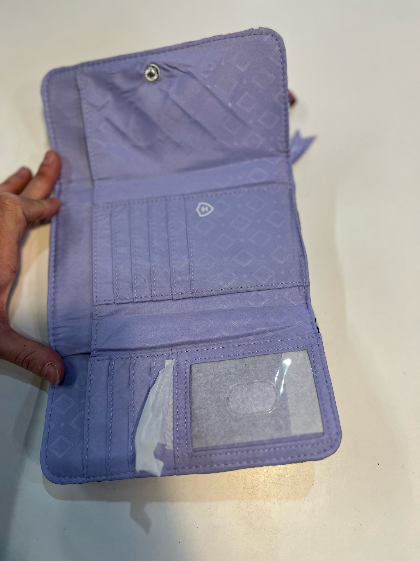 NWT Vera Bradley Purple Floral RFID Wallet