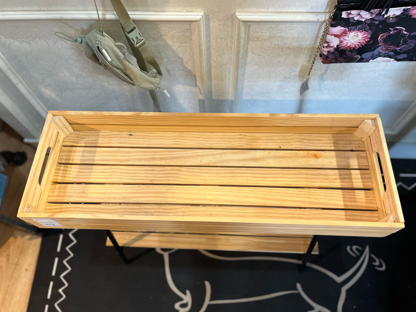 Ikea Two-Tier Wood Pallet Rectangle Table