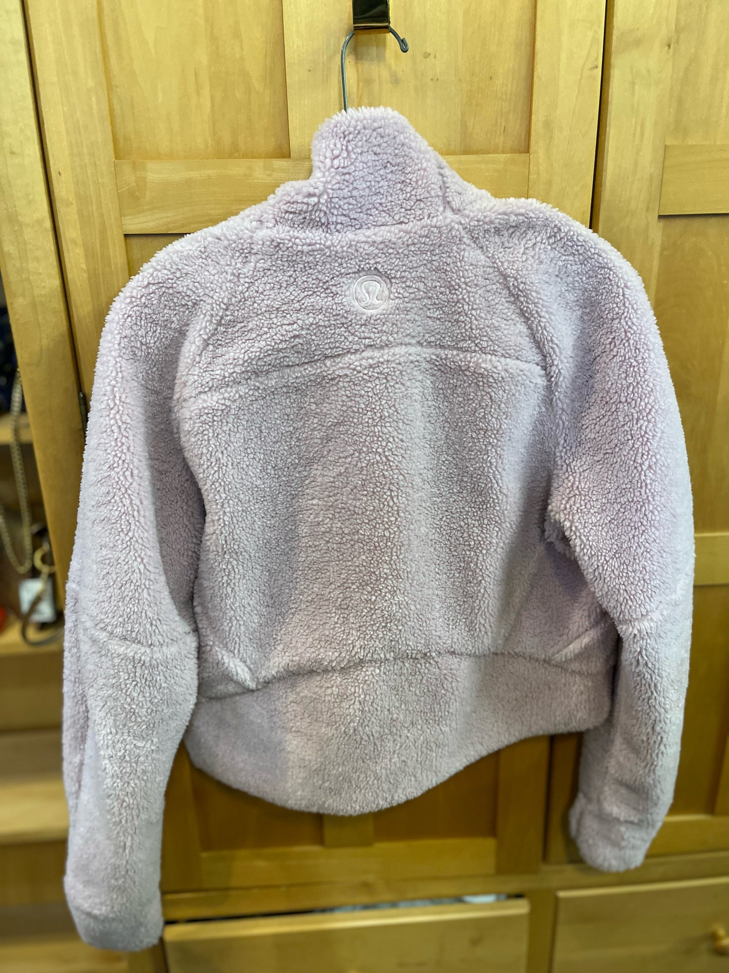 Lululemon Pink Sherpa Cropped Sweatshirt