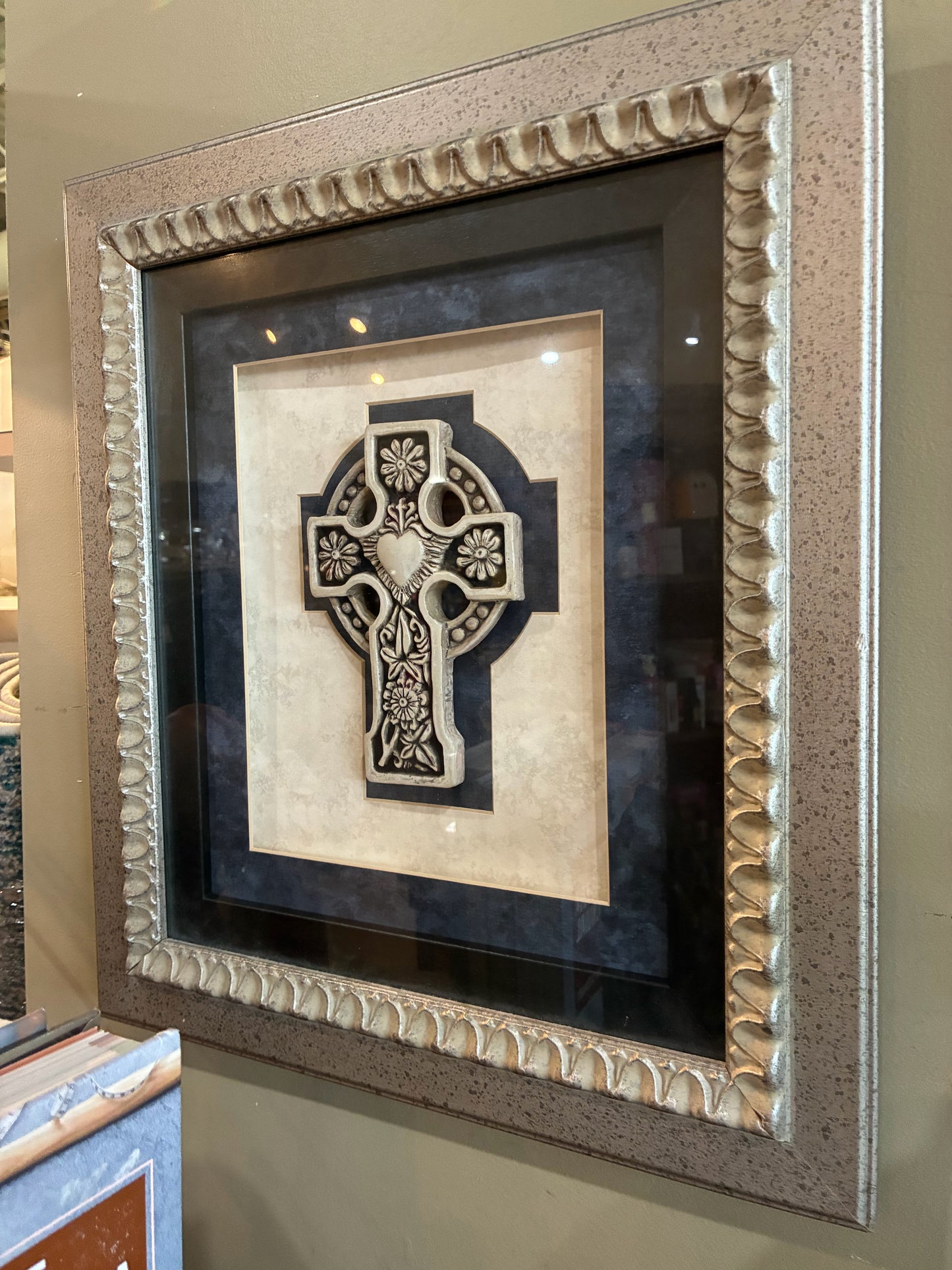 Framed Stone Celtic Cross