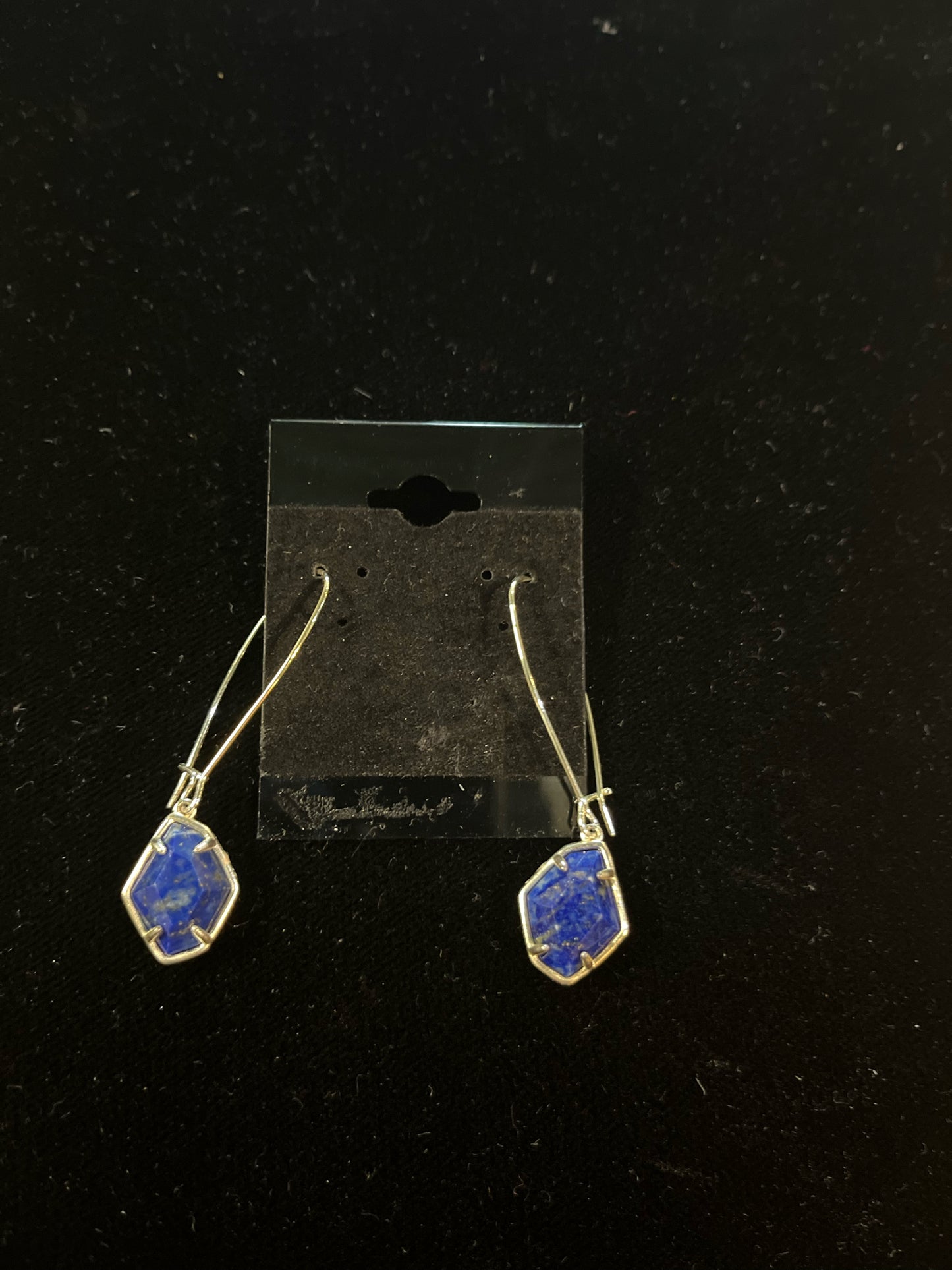 Kendra Scott Navy Drop Earrings