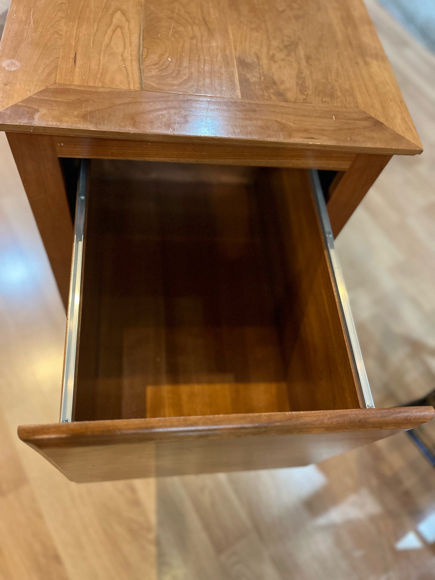 Solid Wood Two Drawer File Cabinet