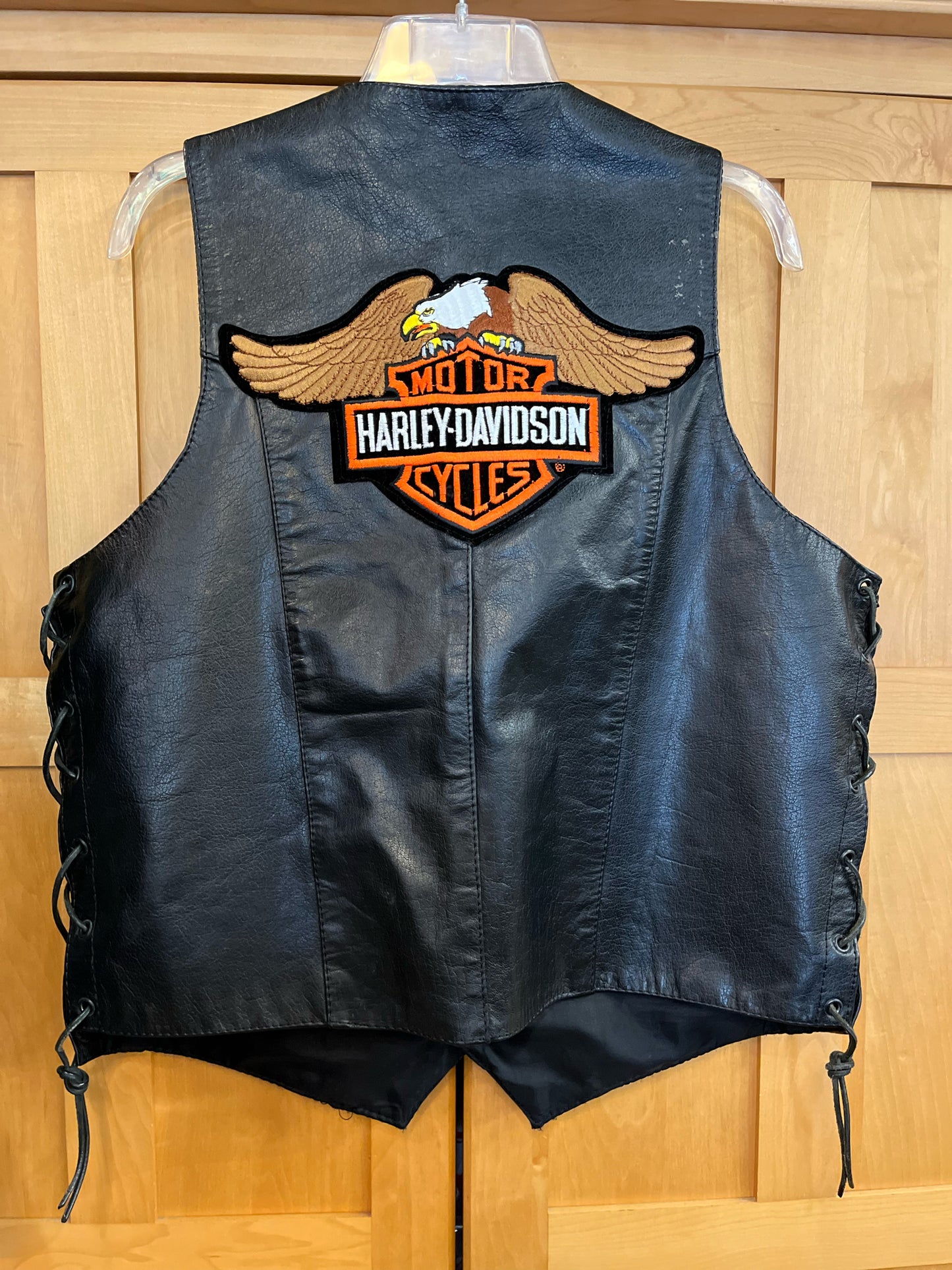 Harley Davidson Black Leather Vest