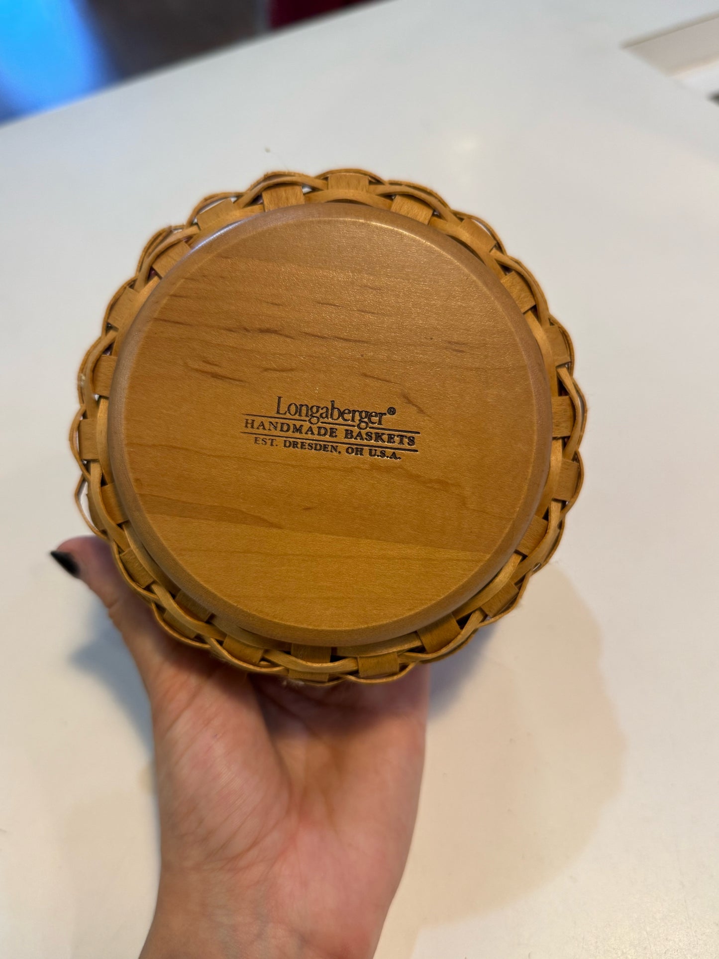 Longaberger Red Rooster Round Basket
