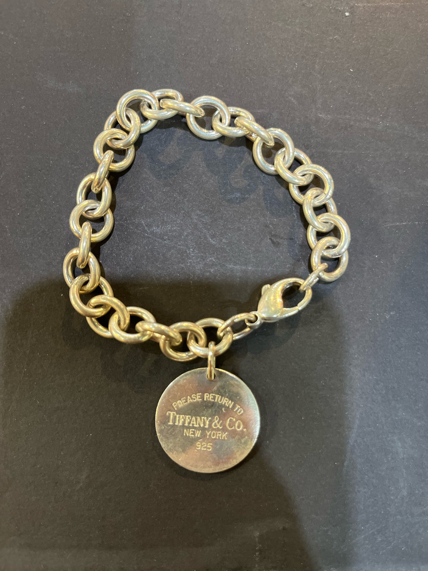 Tiffany & Co. "Please Return to Tiffany" Round Tag Link Bracelet