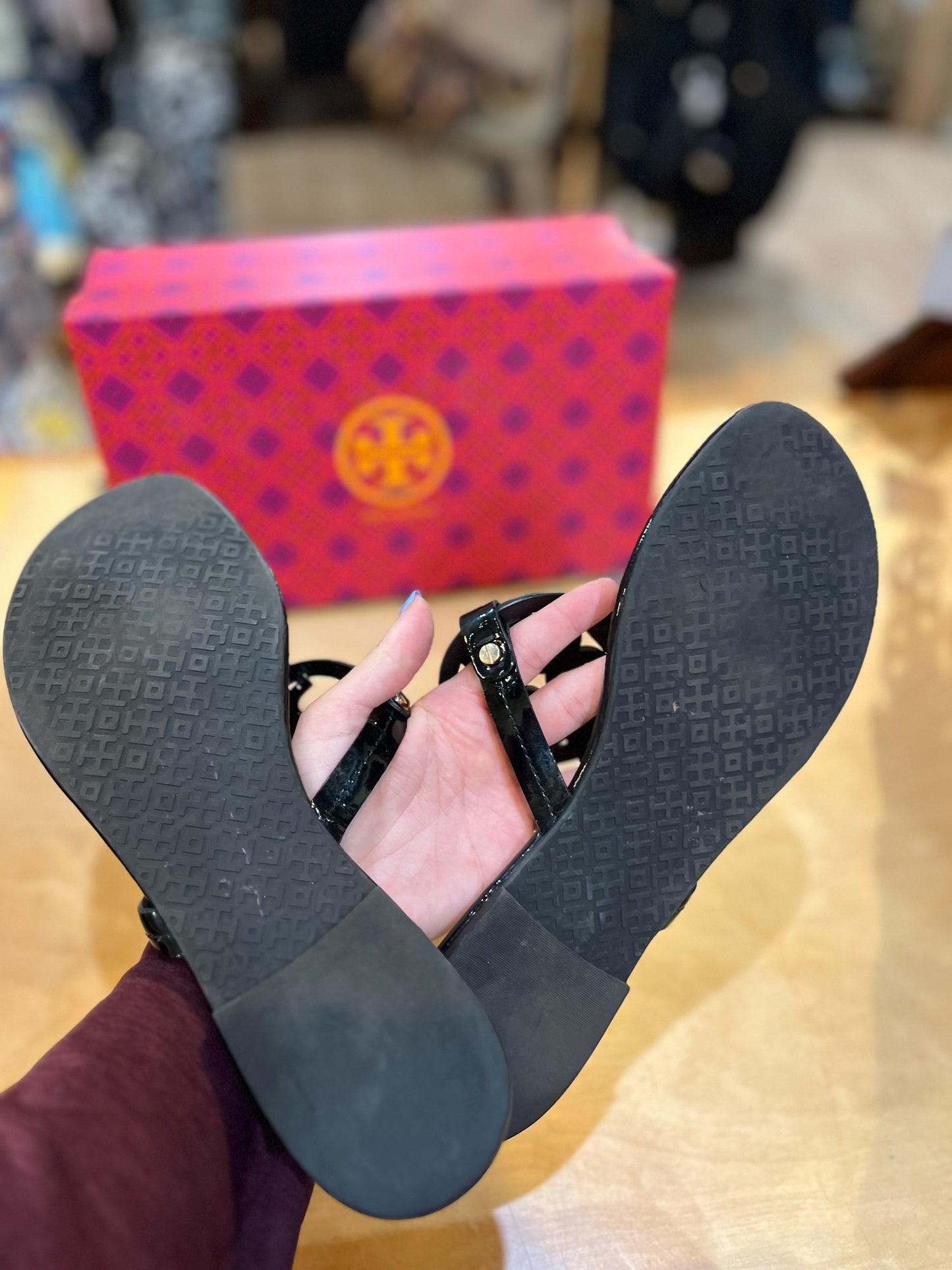 Tory Burch Black "Miller" Sandals