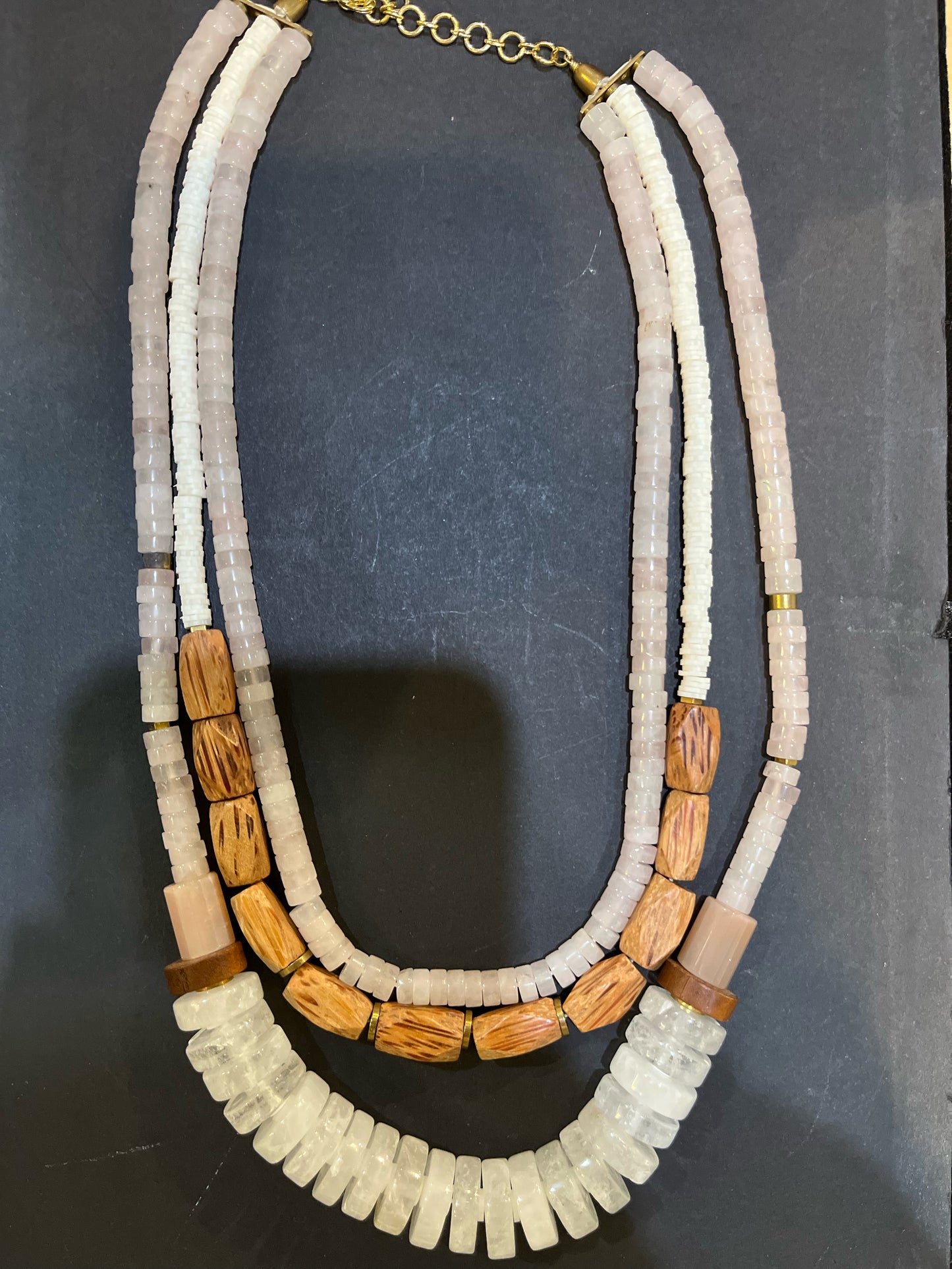 NWT Serefina Pink Multi-strand Necklace