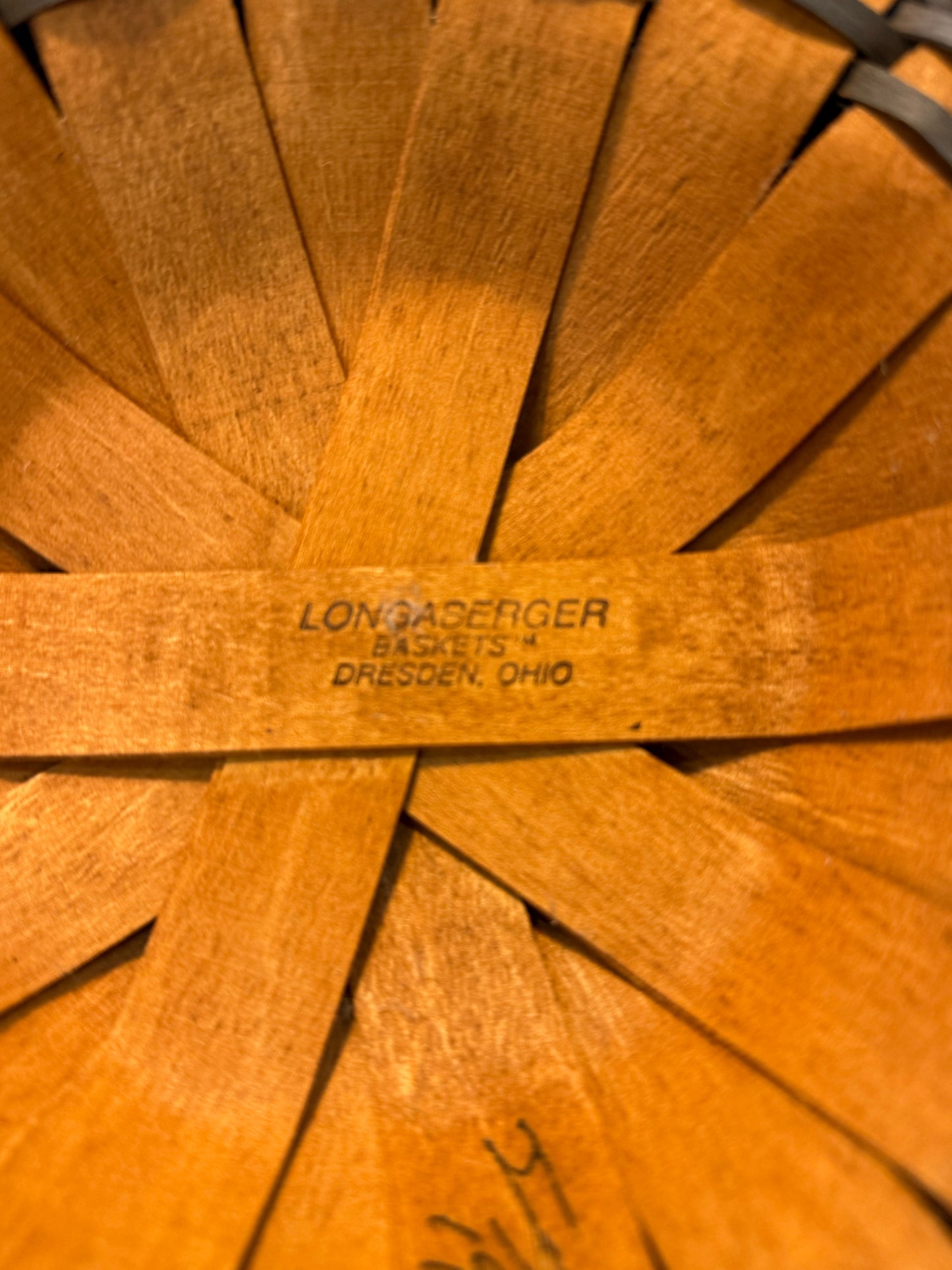 Longaberger "J.W. Collection 1989 Edition Banker Waste" Basket