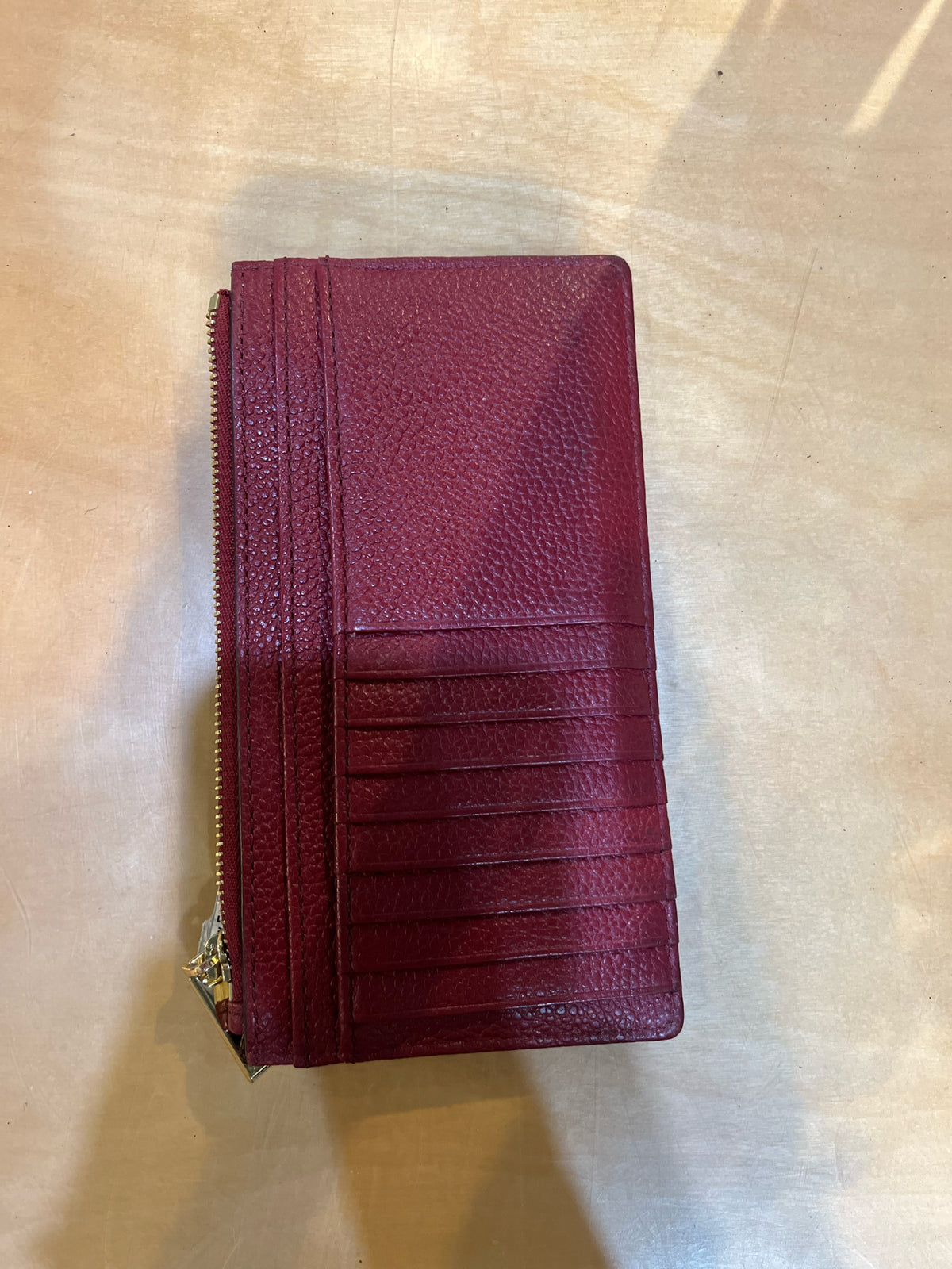 Michael Kors Red "Jet Set" Large Wallet
