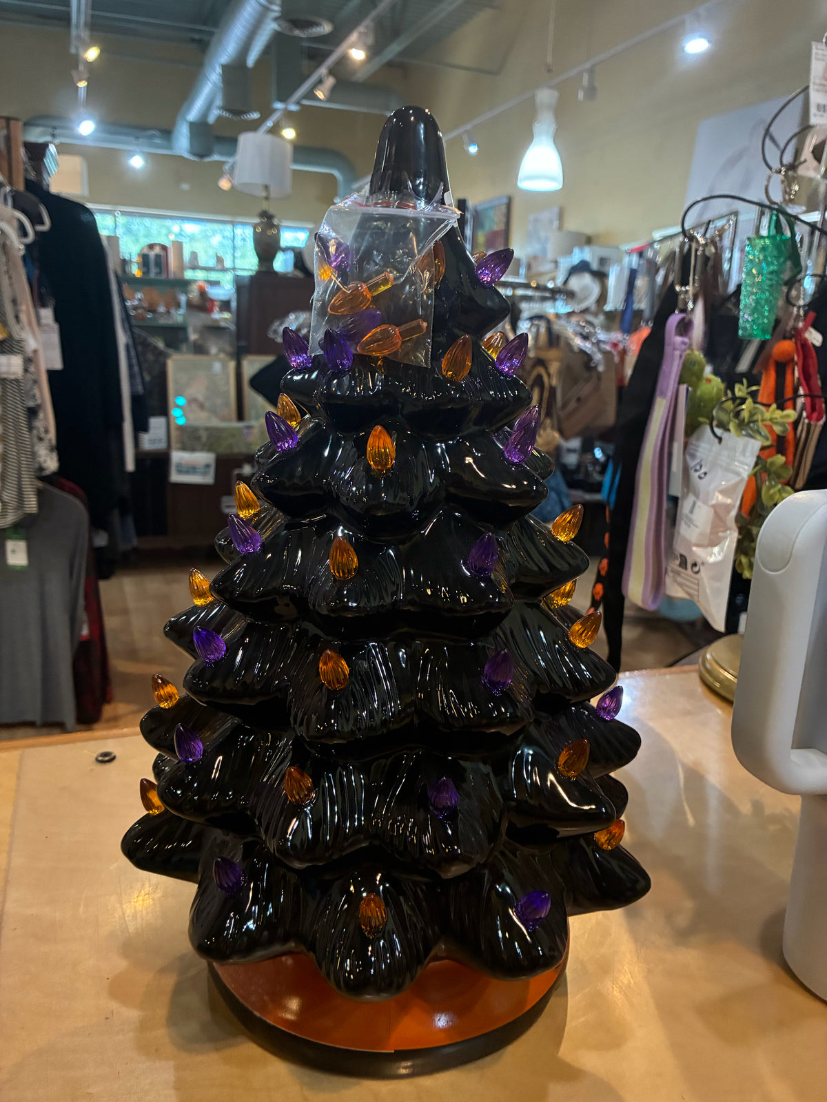 Light Up Ceramic Halloween Tree
