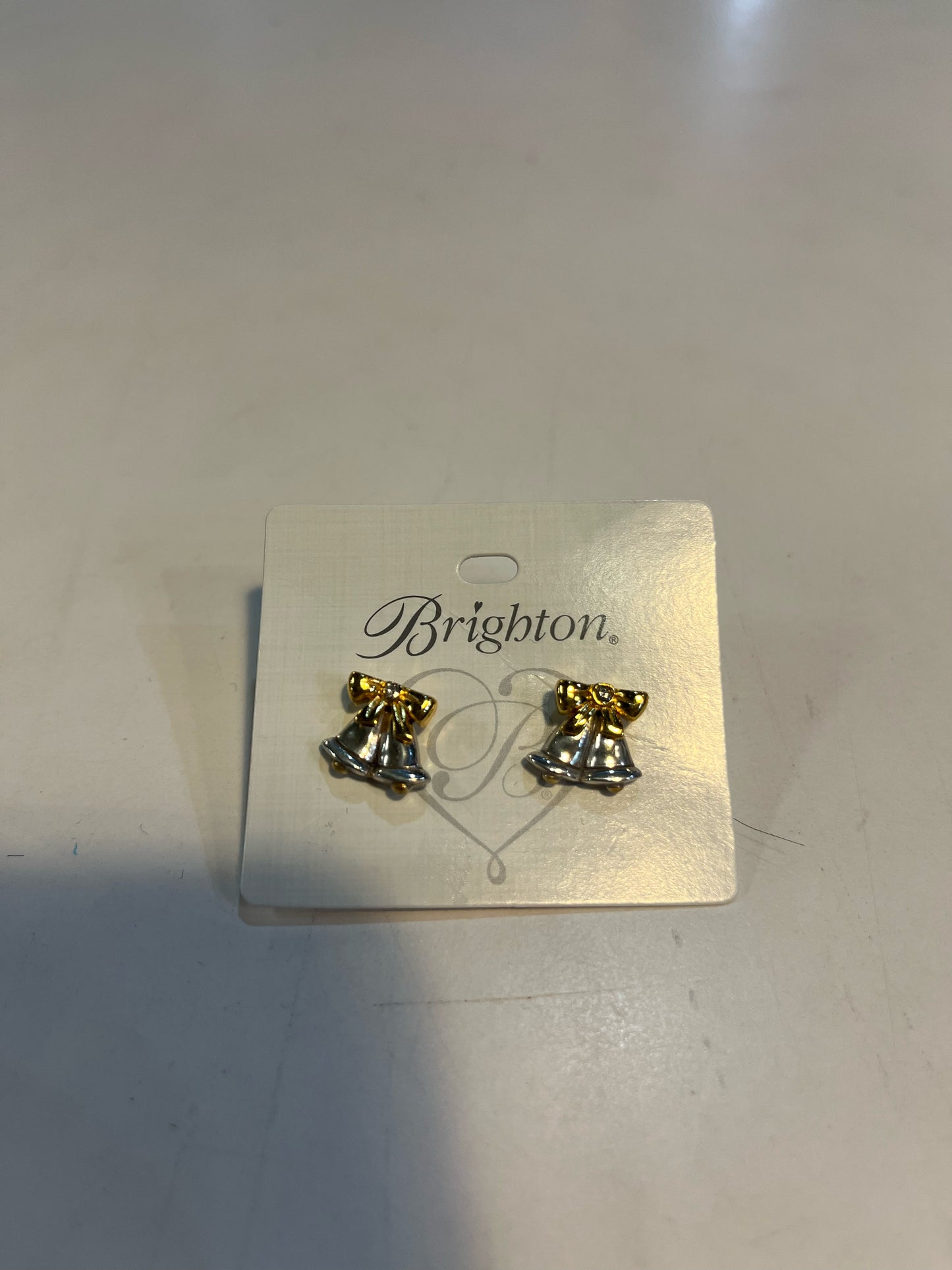 Brighton Silver and Gold Bell Stud Earrings
