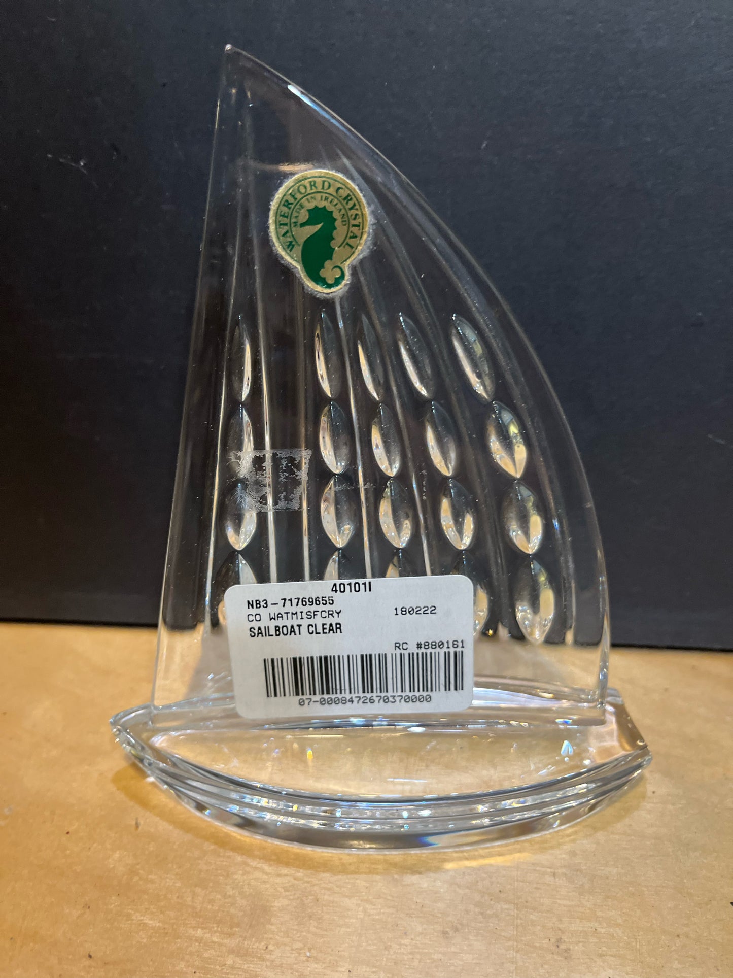 NWT Waterford Sailboat Figurine