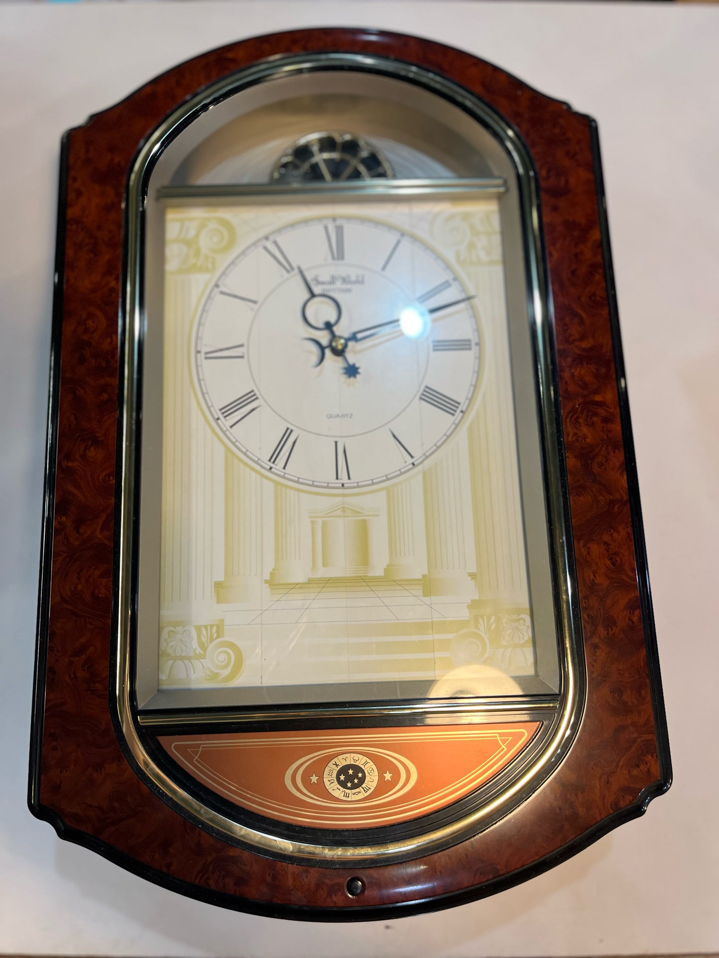 Retired RHYTHM "Small World" Sign of the Times Musical Wall Clock