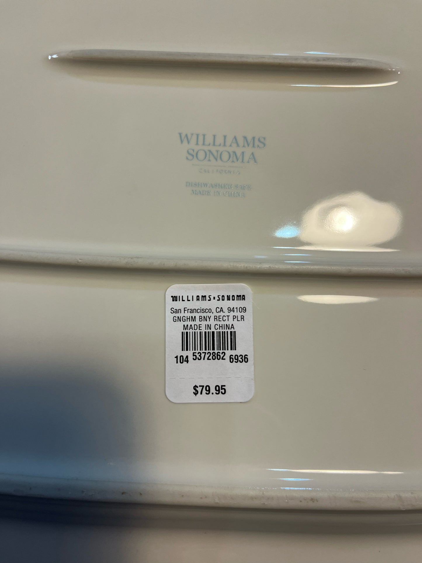 Williams Sonoma Bunny Platter