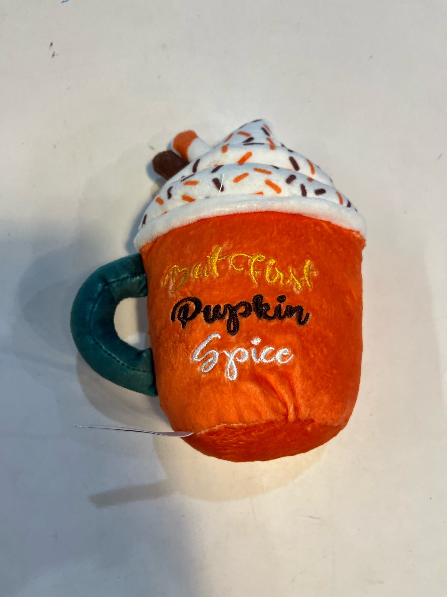 Pupkin Spice Latte Squeaky Dog Toy
