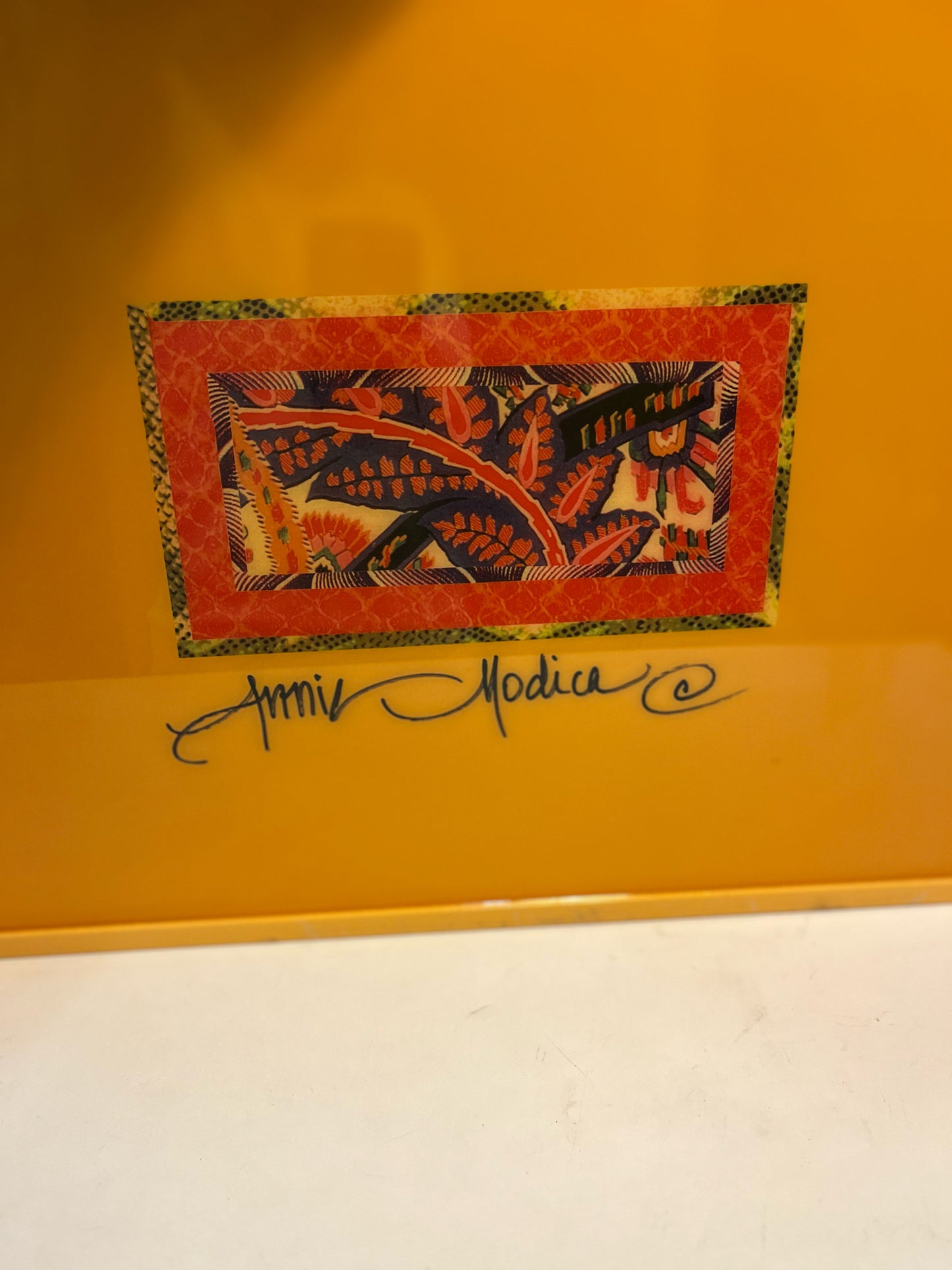 Annie Modica Multi-color Tray, Signed