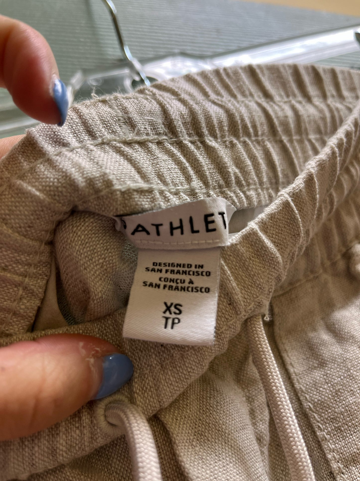 Athleta “Retreat Linen High Rise Wide Leg Pant"
