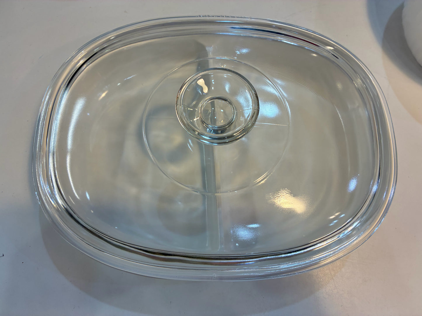 Corningware French White Divided Oval Casserole